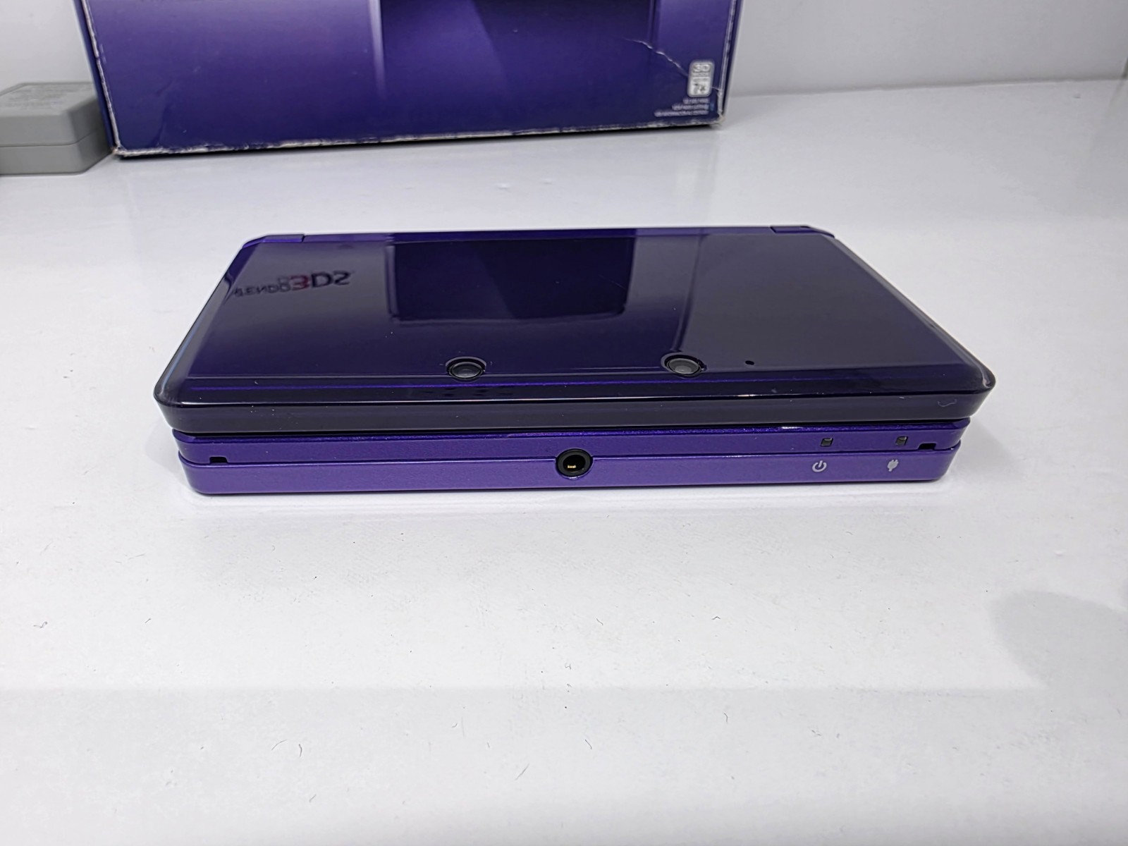 Nintendo 3DS Handheld Console Midnight Purple (Complete in Box Cib) * NTSC-USA