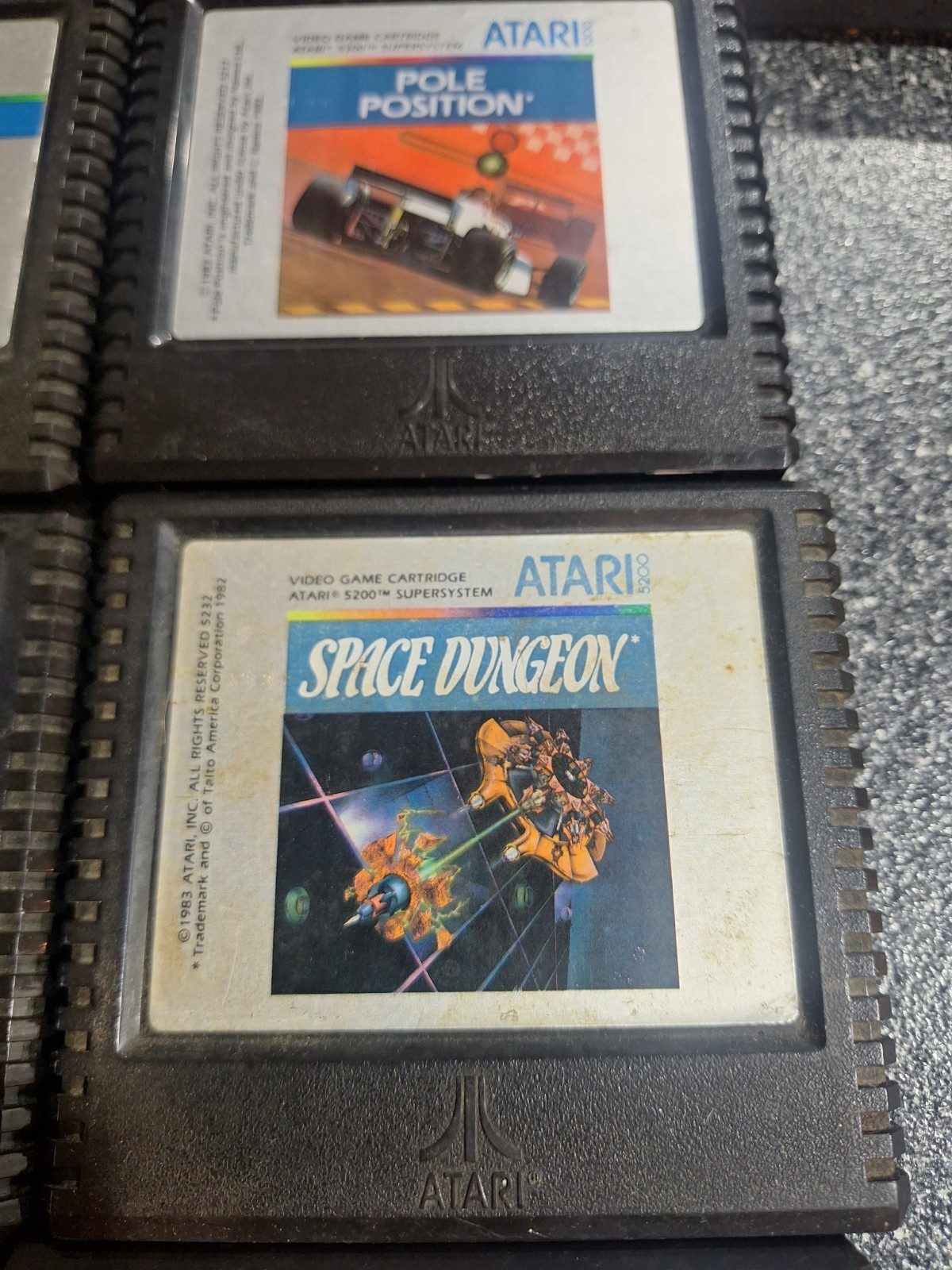 Atari 5200 Game Lot of 10 Game Cartridges TESTED WORKING
