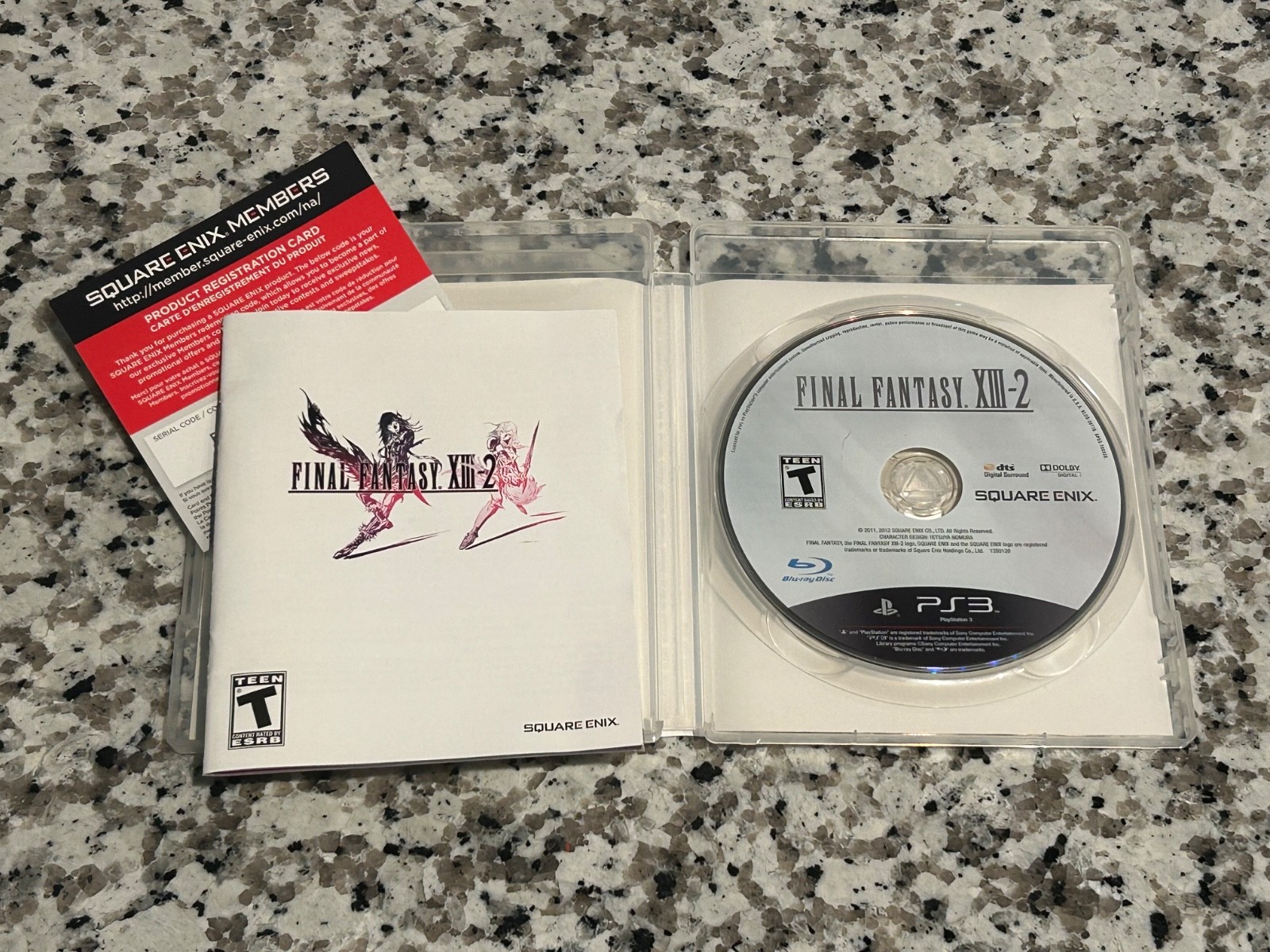 Final Fantasy XIII-2 (Sony PlayStation 3, 2012) CIB + Insert Cleaned & Tested