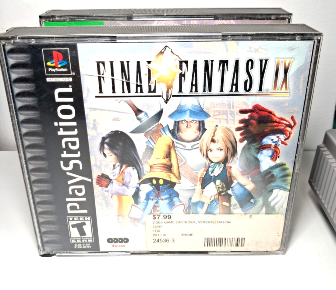 Sony PlayStation 1 PS1 Console w/ Final Fantasy 8 & 9 Games (SCPH-5501)