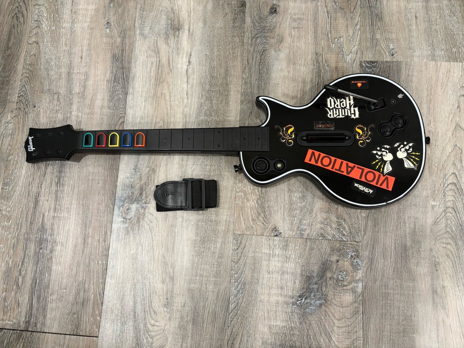 RedOctane Guitar Hero Les Paul Wireless Controller Xbox 360 Tested New Switches