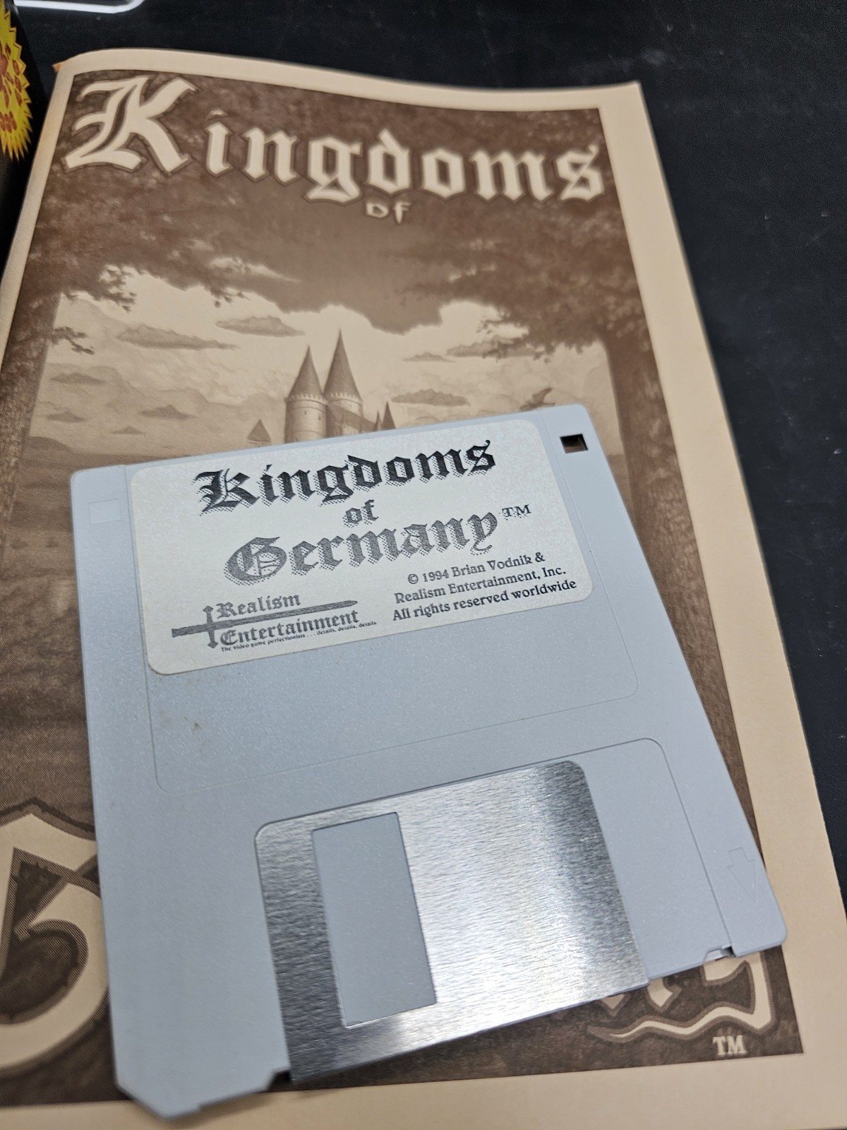 Kingdoms of Germany PC game Brian Vodnik Vintage 1995 3.5″ Disc
