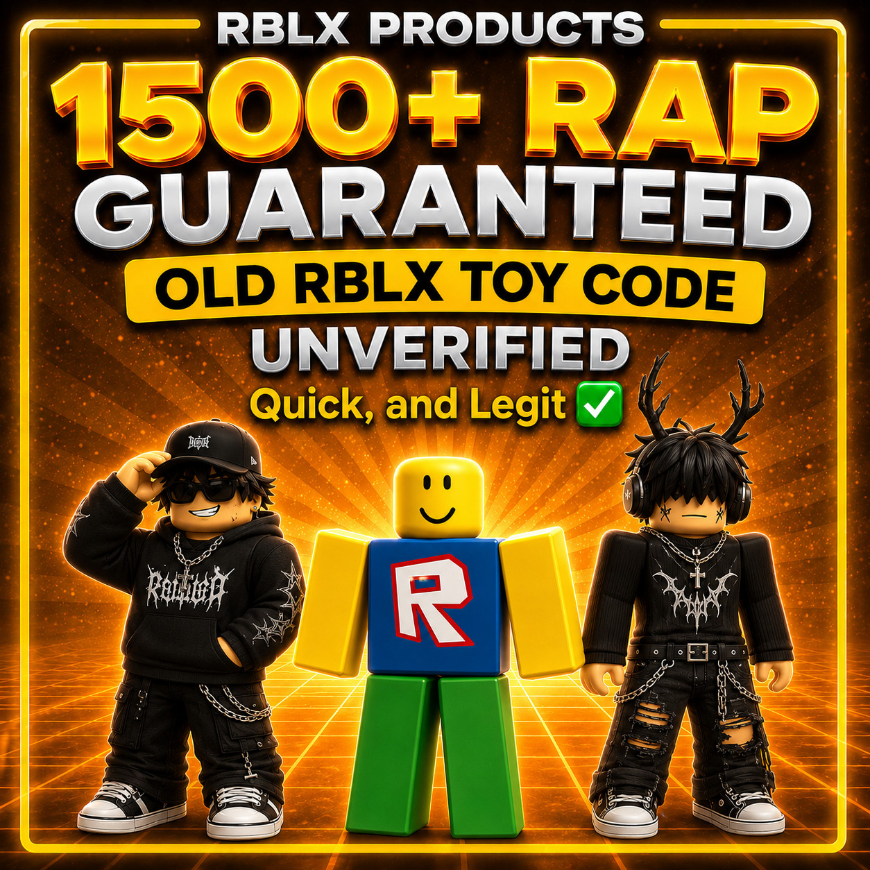 1500+ RAP GUARANTEED | OLD RBLX TOY CODE | UNVERIFIED | Quick, and Legit ✅