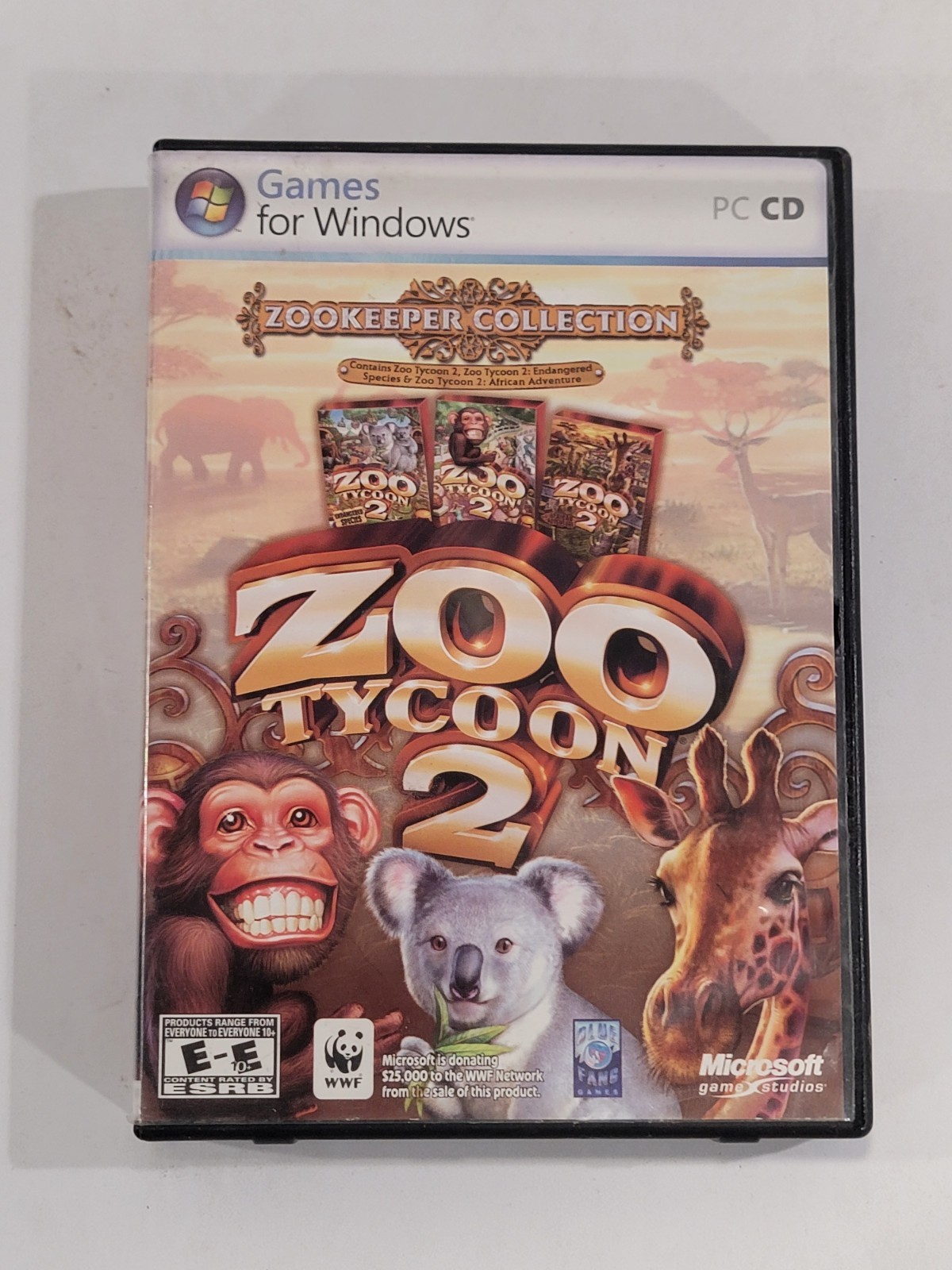 Zoo Tycoon 2: Zookeeper Collection (PC CD-ROM, 2008) 2 Discs And Manual