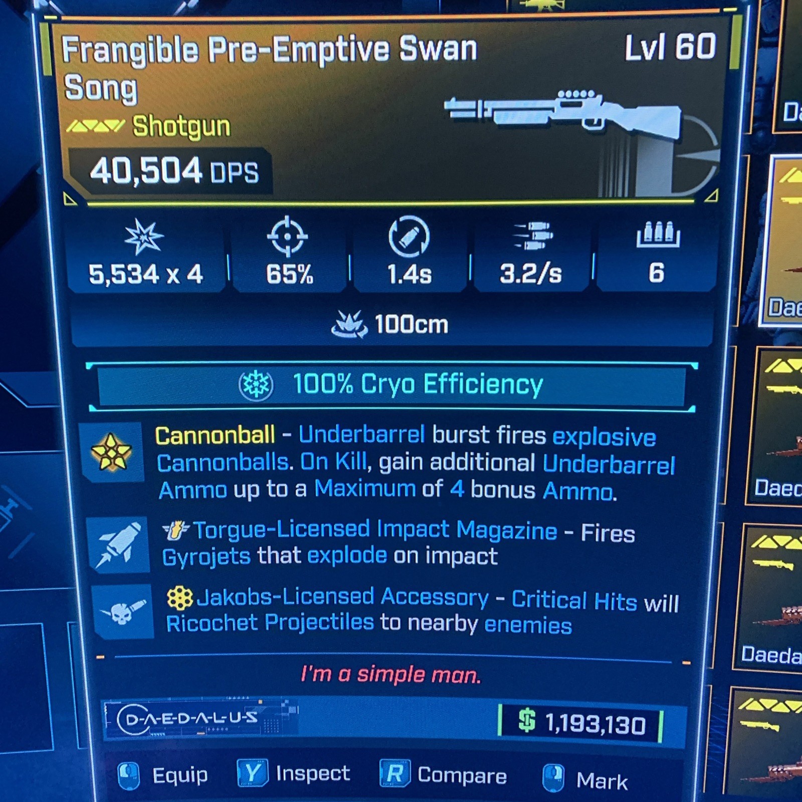 Borderlands 4⭐️LVL 60 SWAN SONG TORGUE GYRO JAKOBS ALL ELEMENTS⭐️All PLATFORM