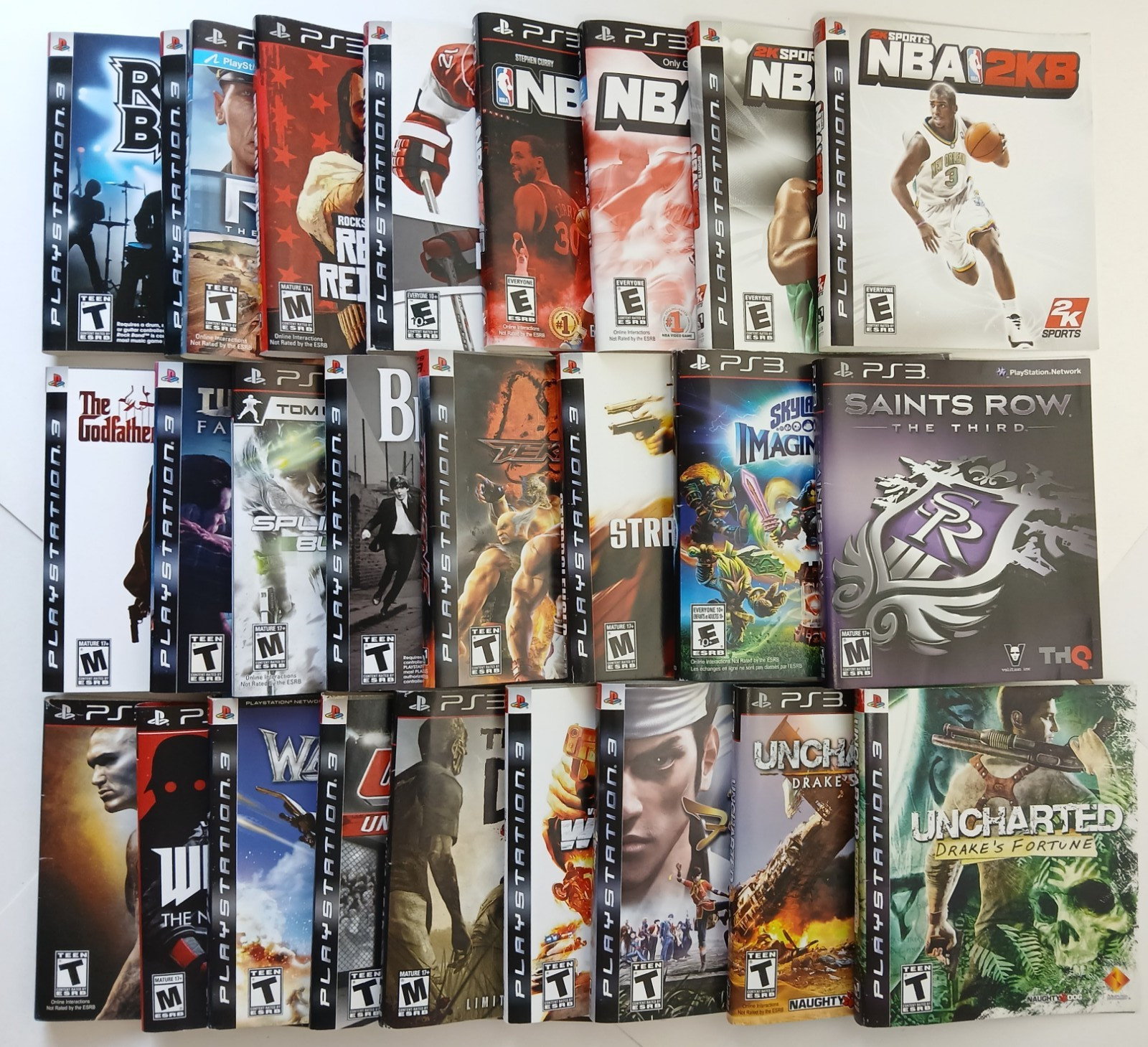 PlayStation 3 PS3 COVER ART – CASE ARTWORK INSERTS ONLY – You Pick/Choose