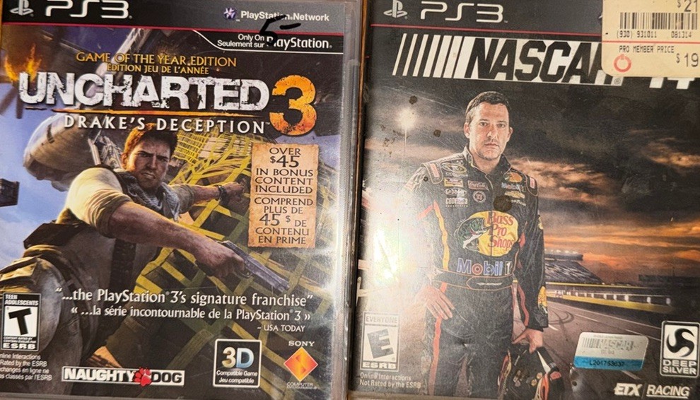 PlayStation 3 PS3 Game Lot of 8 Call Of Duty Uncharted Nascar Street Fighter
