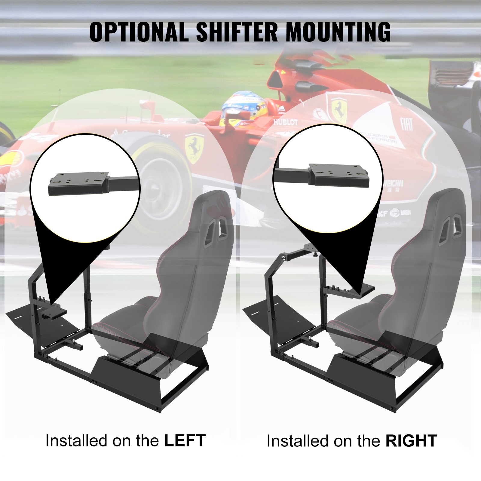 VEVOR Racing Simulator Cockpit Steering Wheel Stand G29/G923/G920 STAND ONLY