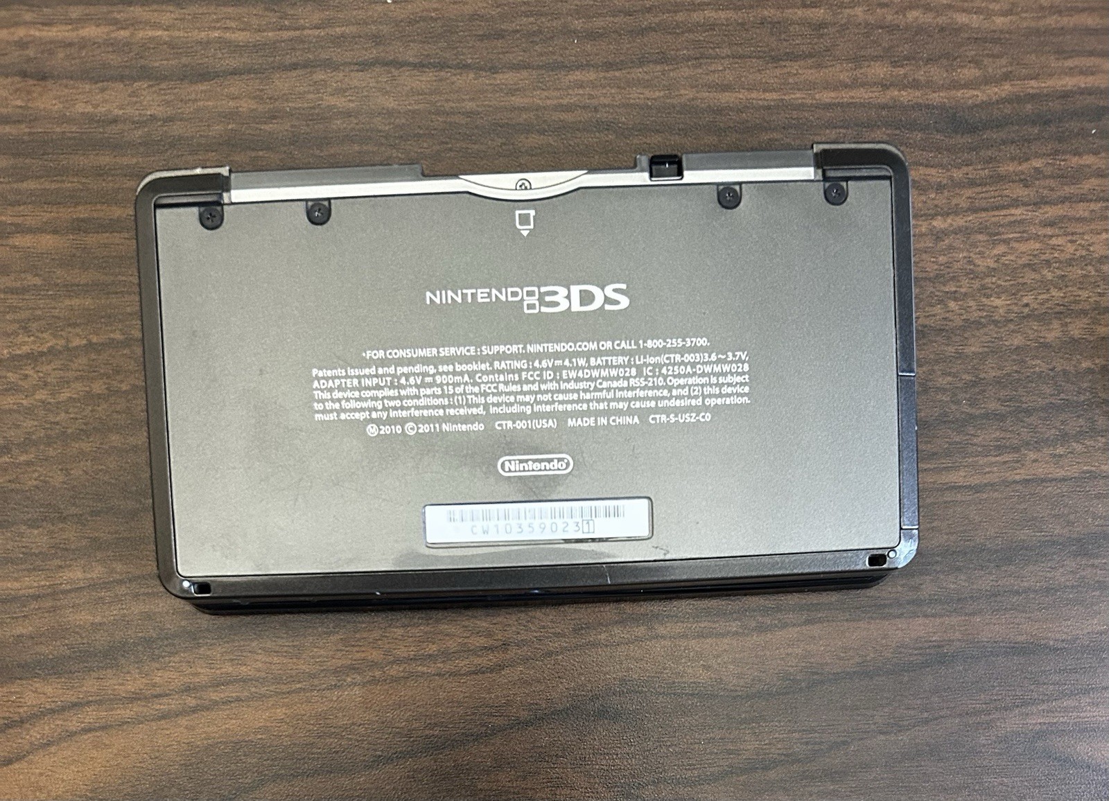 BLACK DOT ON SCREEN Nintendo 3DS Handheld System tested/working- black (B)