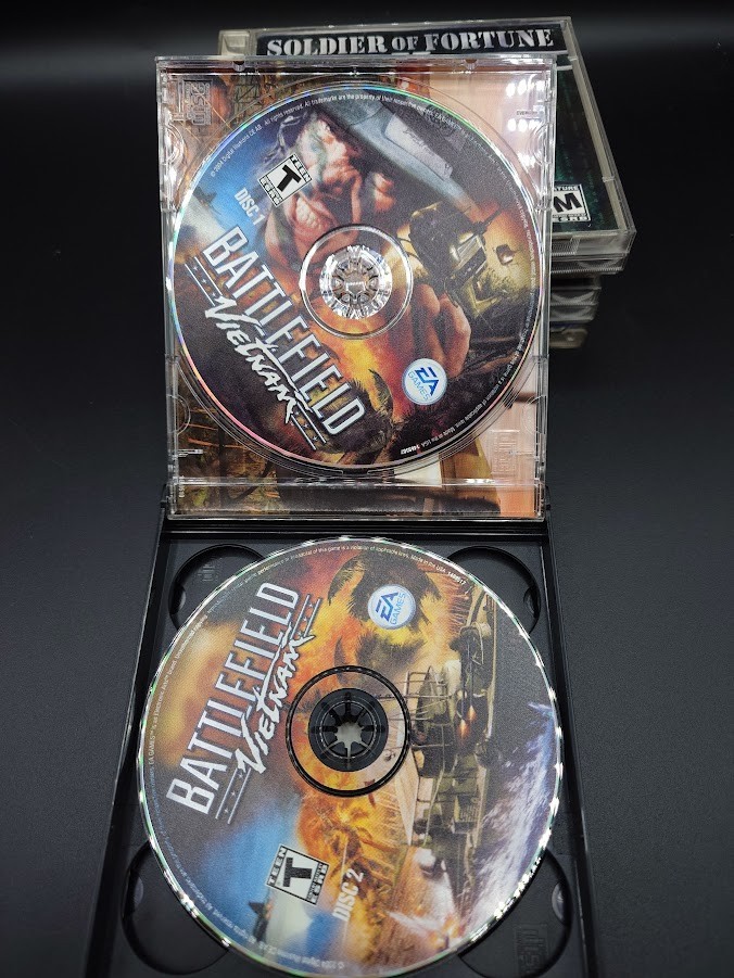 PC War Game Lot Battlefield Vietnam Silent Hunter II Soldier of Fortune WWII