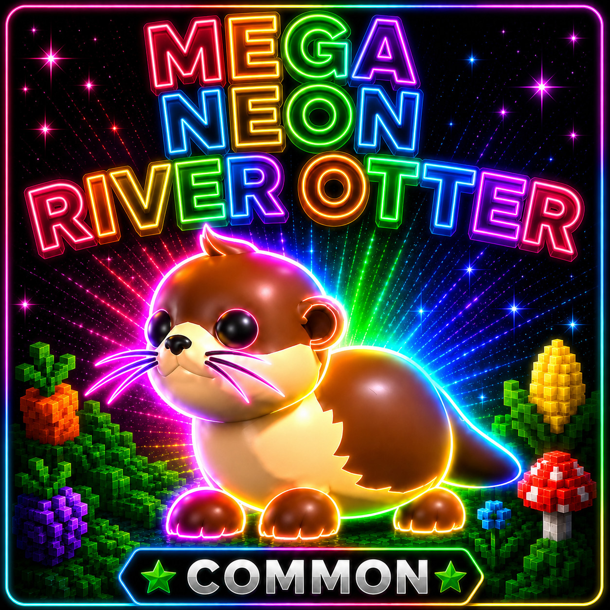 MEGA NEON RIVER OTTER (CHEAP) ADOPT A PET FROM ME – CHEAPEST ON EBAY