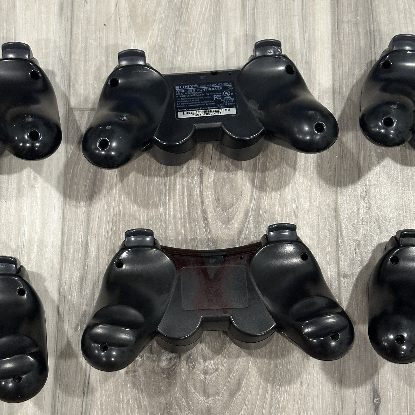 Lot of 6 PS3 Dualshock 3/Third Party Wireless Controller Parts Repair Only