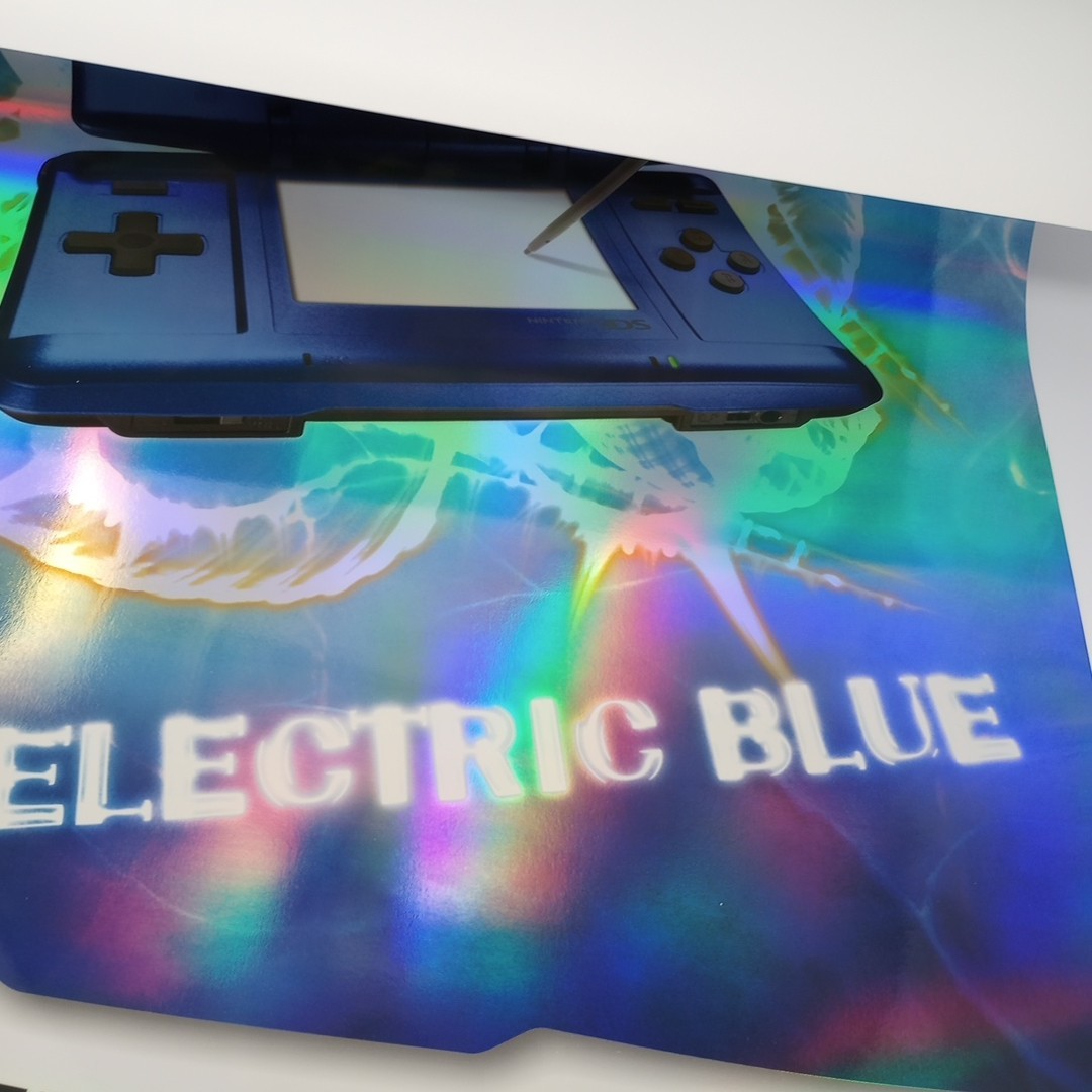 2005 Nintendo DS Introducing Electric Blue Metallic Promo Poster 22″ X 28″ RARE!
