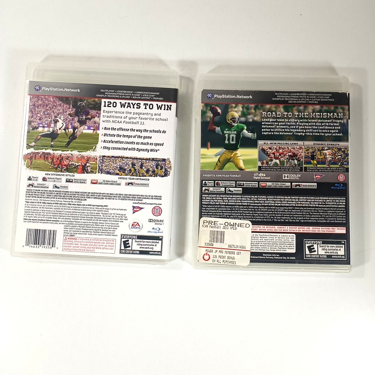 NCAA Football 11 & 13 – Sony PlayStation 3 Lot Of 2 Free shipping
