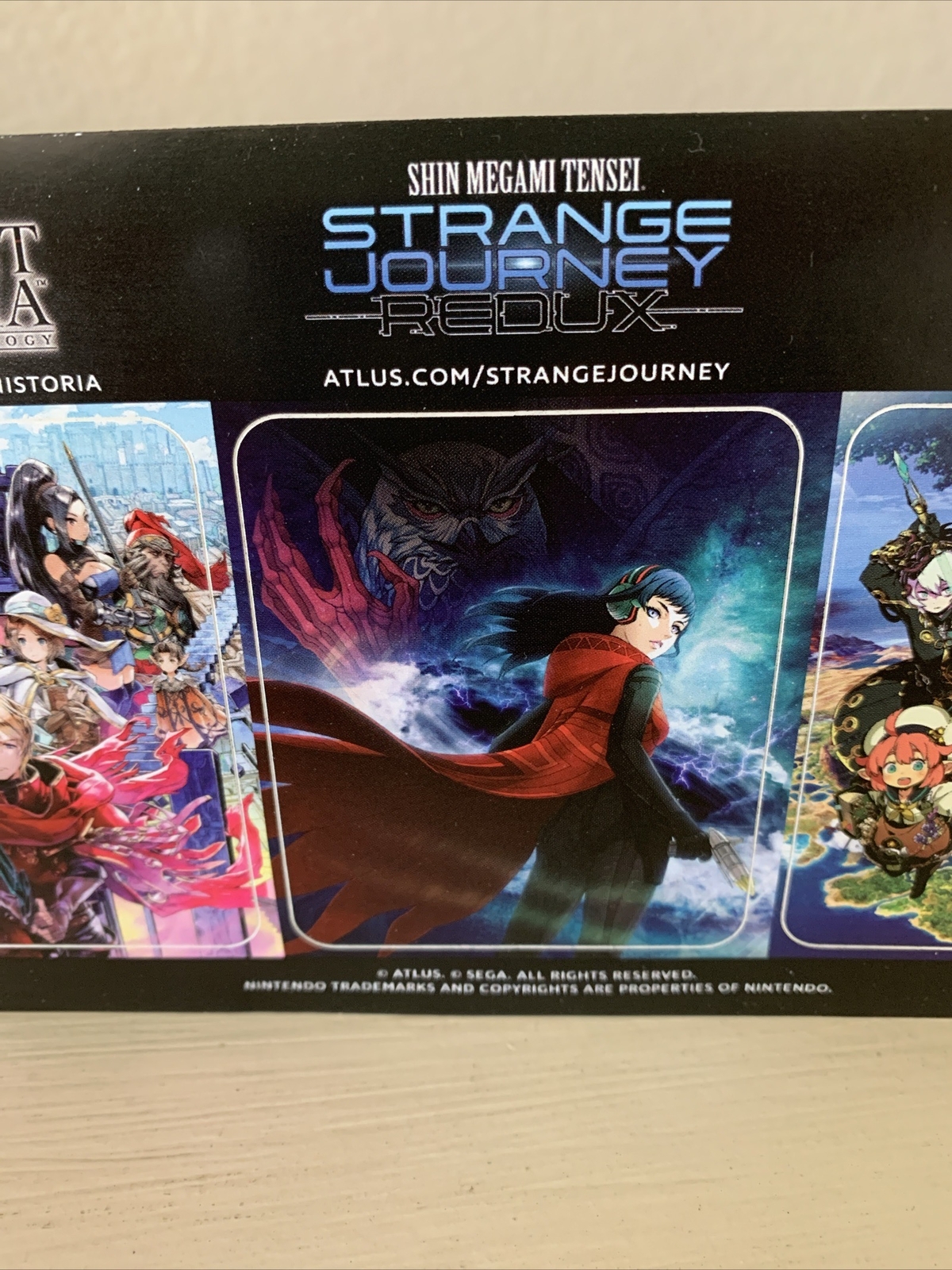 Altus Radiant Historia Strange Journey Redux Etrian Odyssey V 3DS Promo Stickers