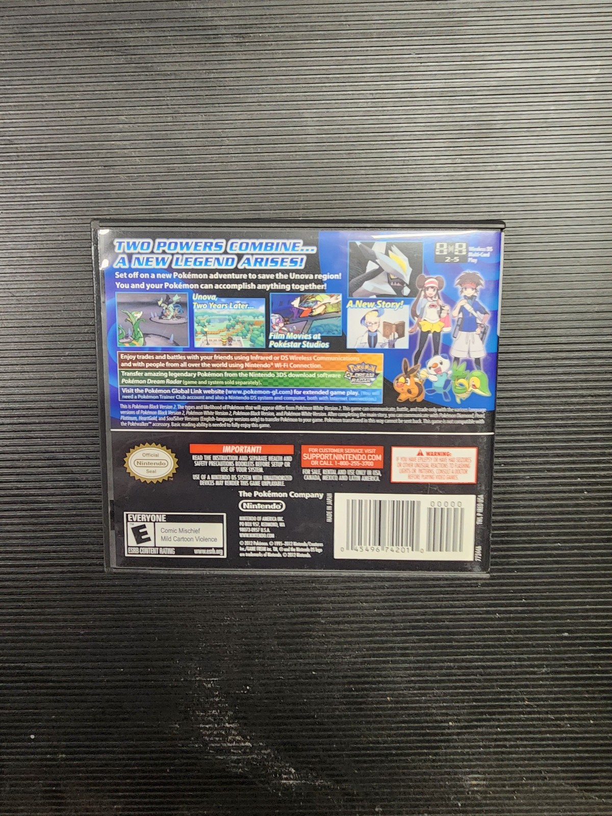 Pokemon Black 2 – Nintendo DS – Tested and working – Great condition