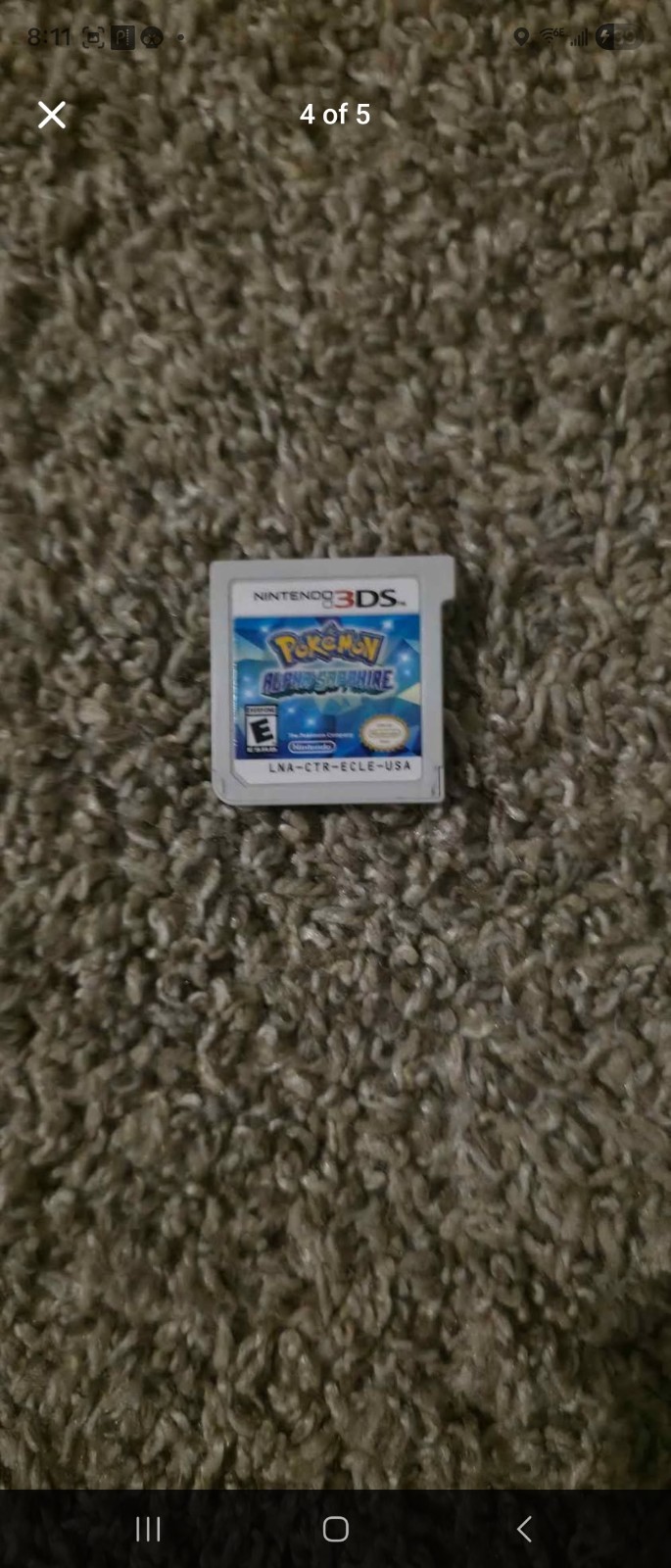 Nintendo 3DS Red Handheld Console with Pokémon Omega Ruby, Wi-Fi Capability
