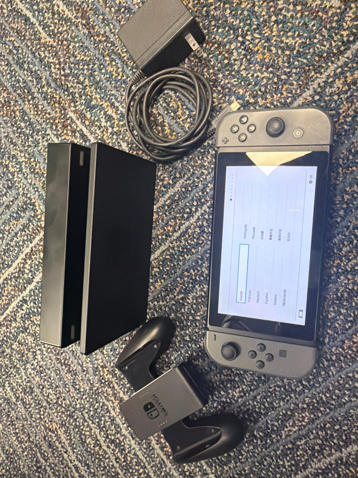 Nintendo Switch Console HAC-001 w/ Joy Con + Dock + AC [Ship From US]