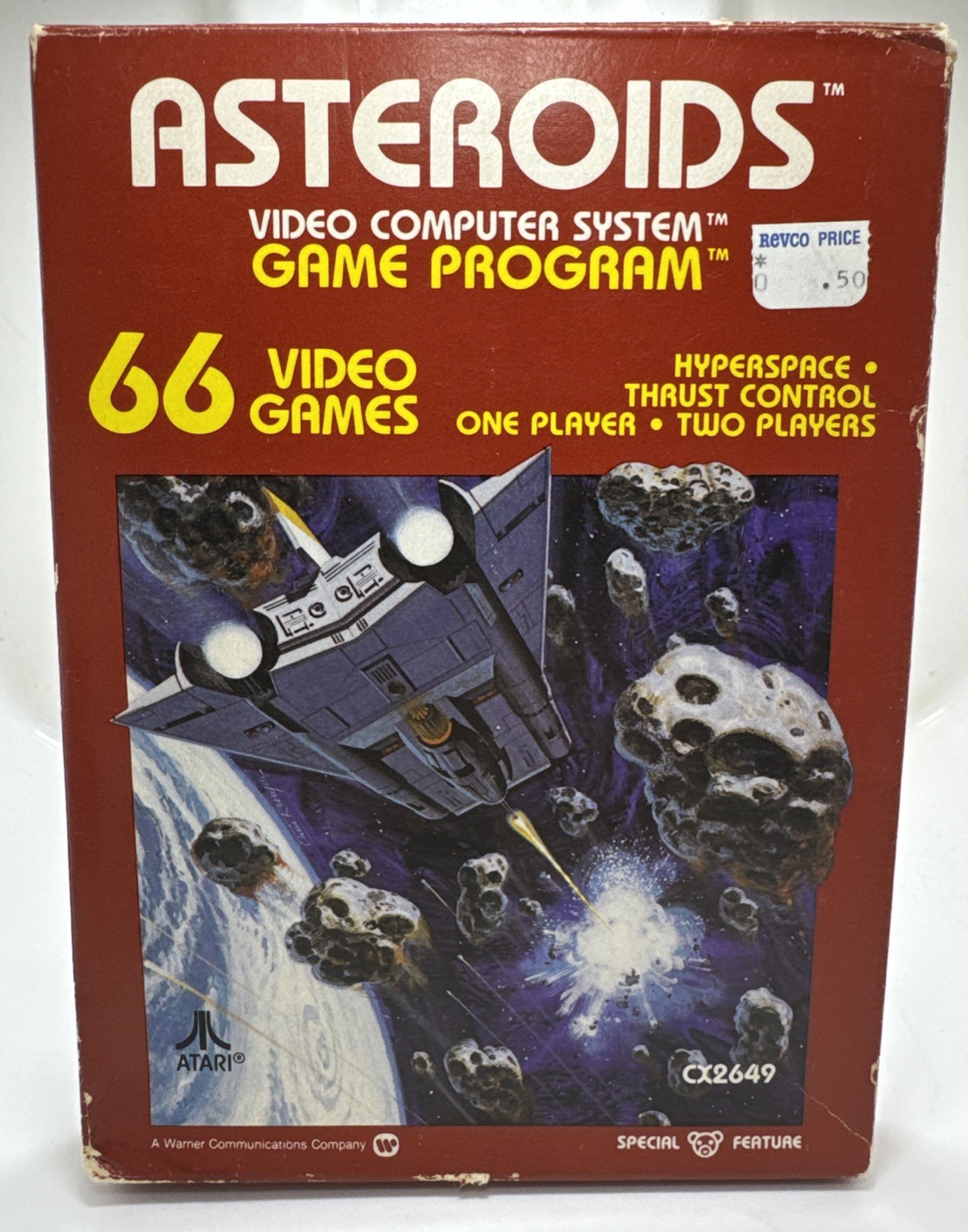 RARE New Factory Sealed ASTEROIDS (Atari 2600, 1981) Video Game Cartridge CX2649