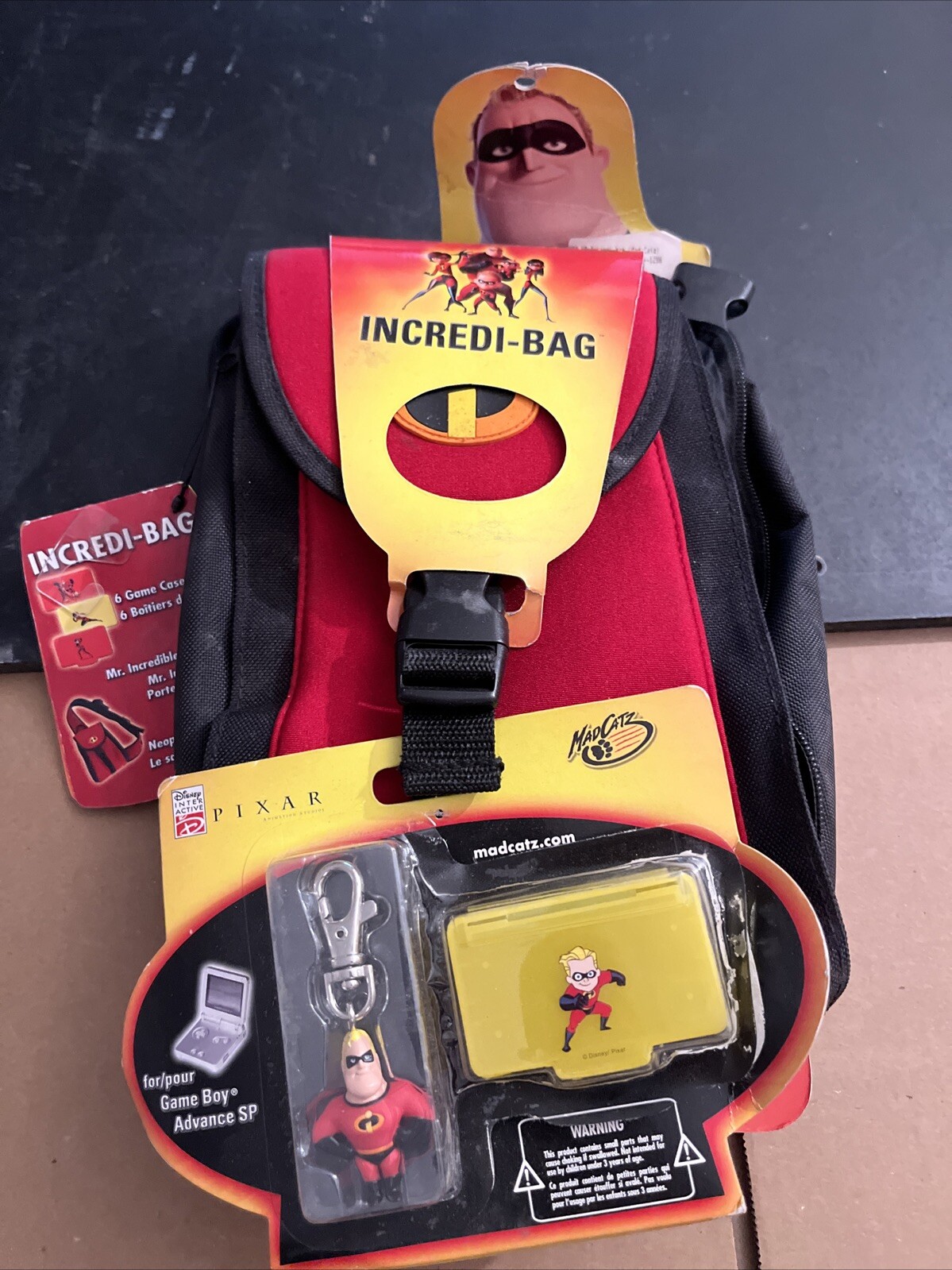 Disney Neoprene sling bag Nintendo DS Rare VTG Mad Catz 2004 NewThe INCREDIBLES