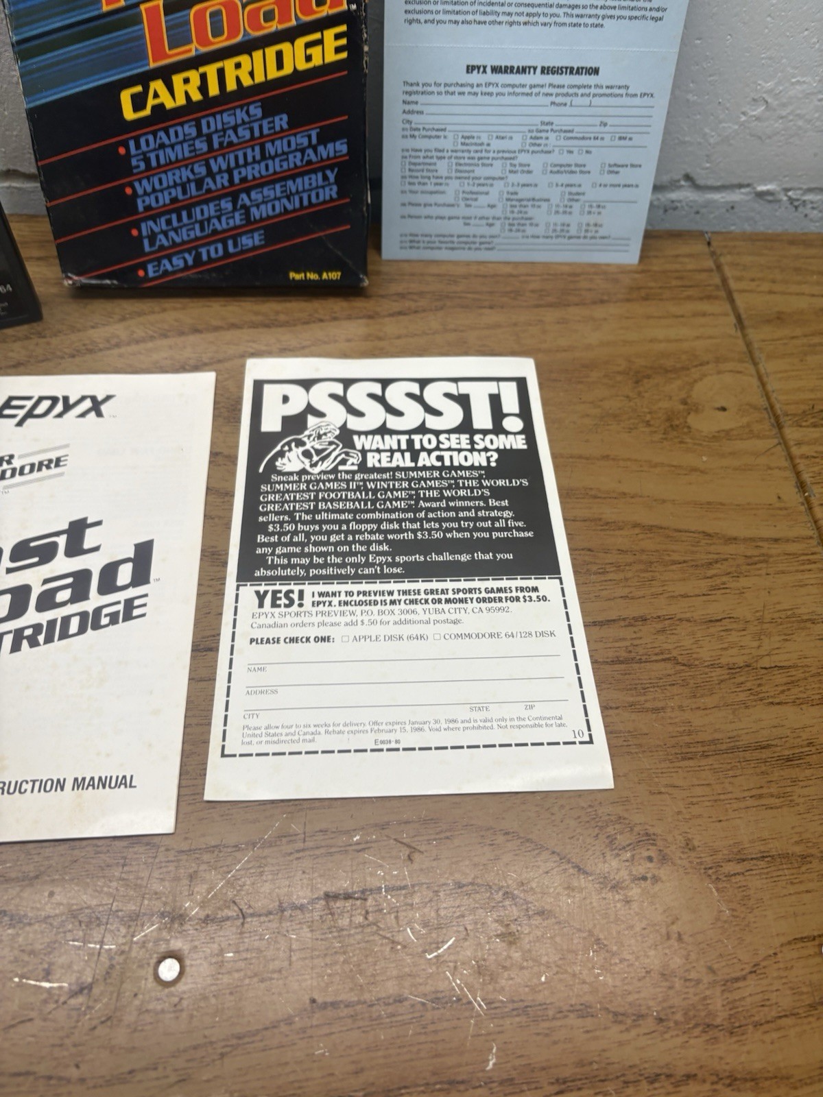 commodore 64 fast load cartridge/Box 1989’s Epyx Fast Load Cartridge Commodore