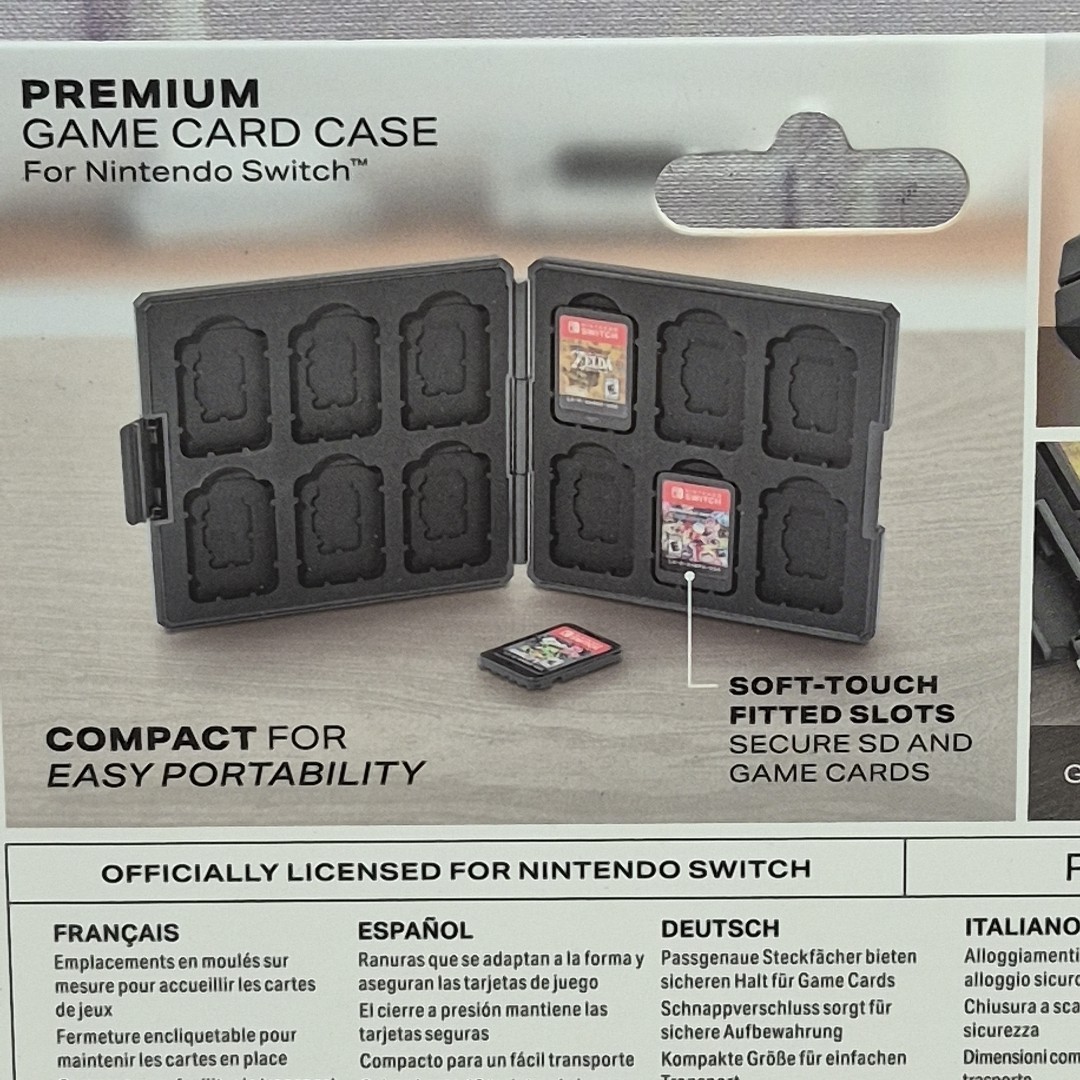 Nintendo Switch The Legend of Zelda Black Game Card Case Licensed, Sealed