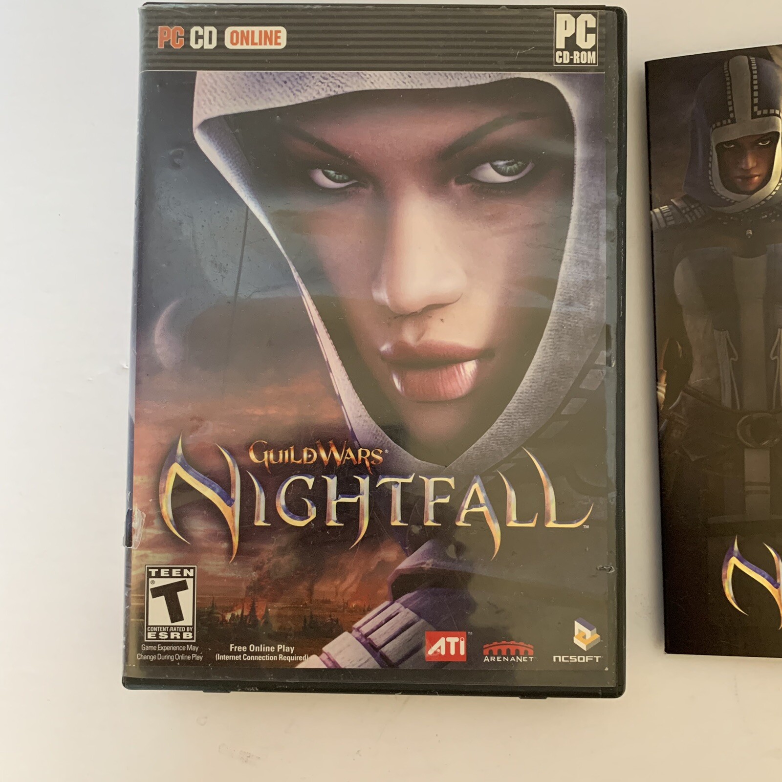 Guild Wars: Nightfall (PC, 2006, NCSoft, 3-Disc) With Access Key