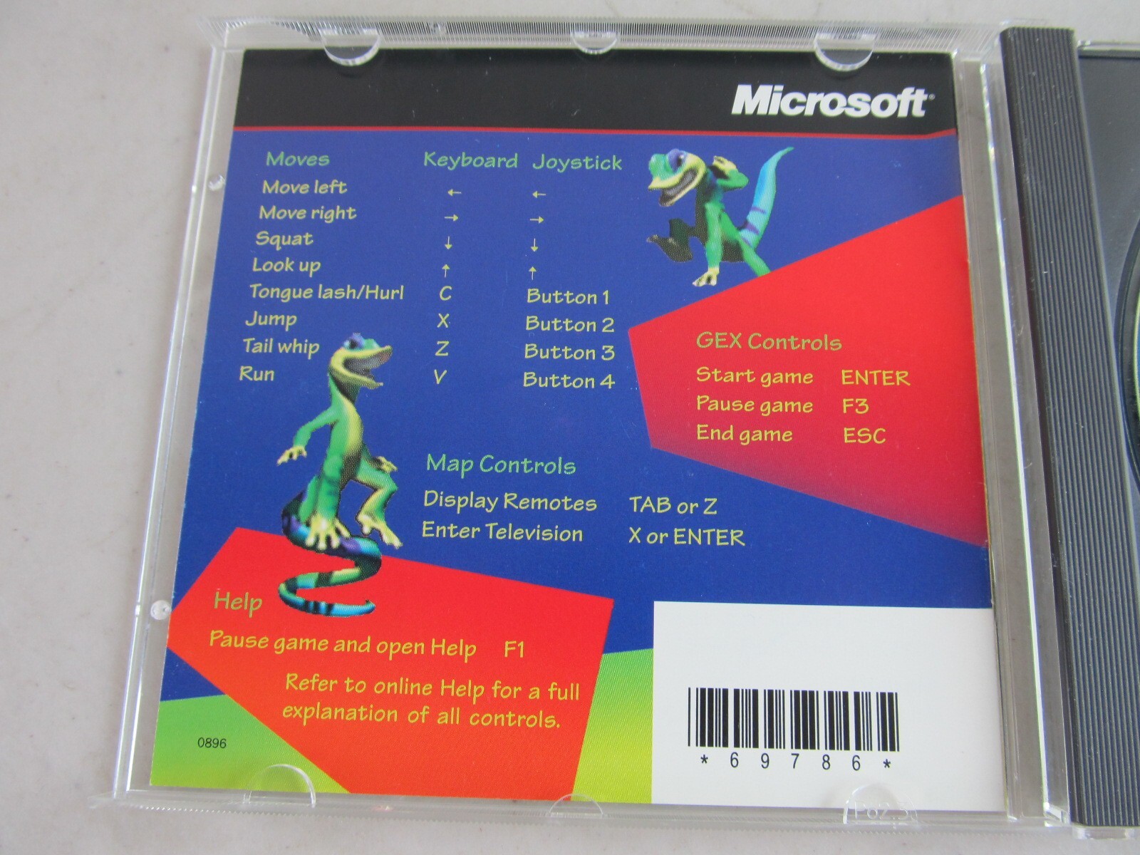 GEX (PC, 1995) Microsoft Windows 95 CD-ROM PC Vintage Rare Game