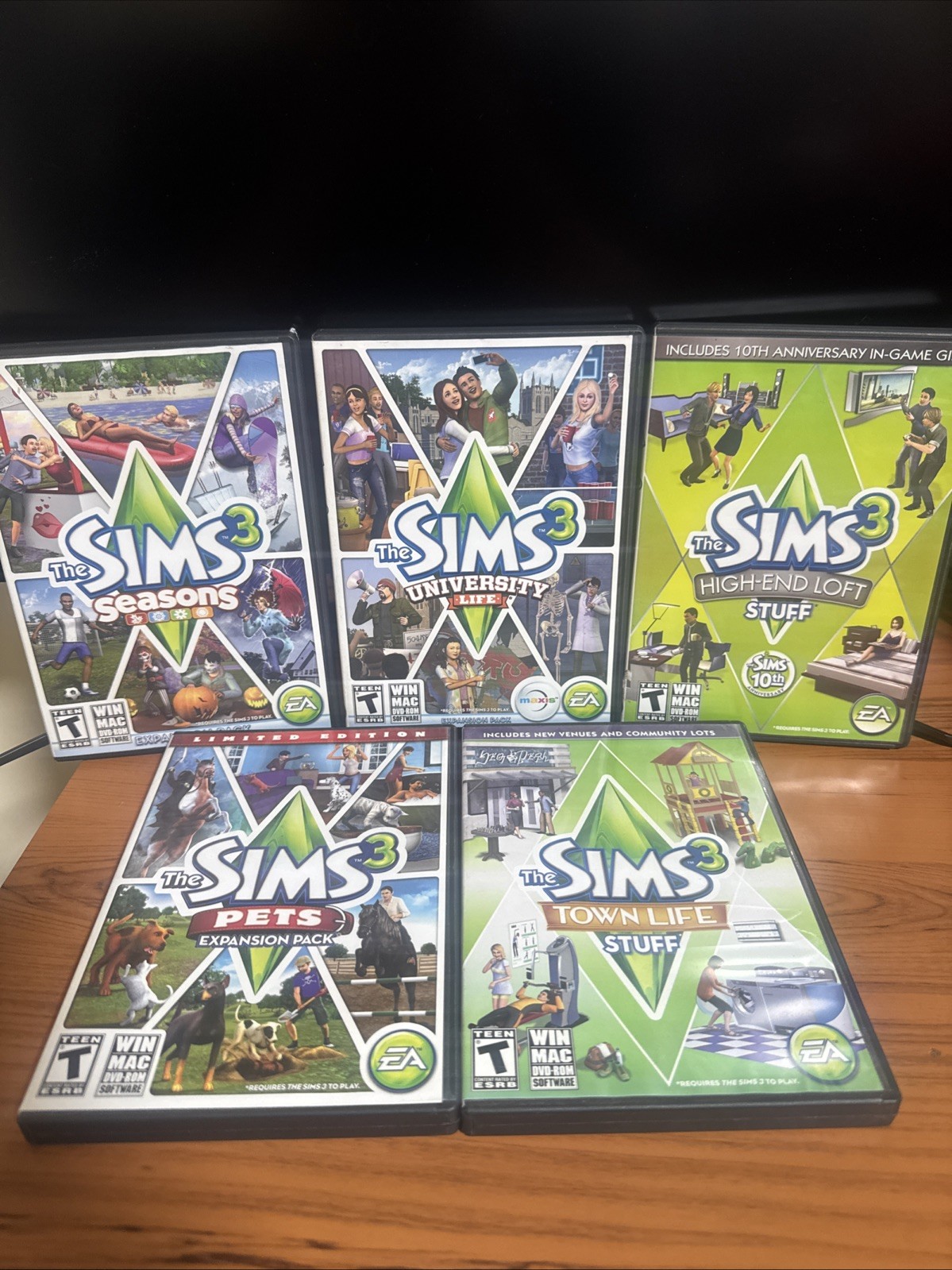 The SIMS 3 Expansion Packs Bundle 5 Game LOT For PC WINDOWS/MAC