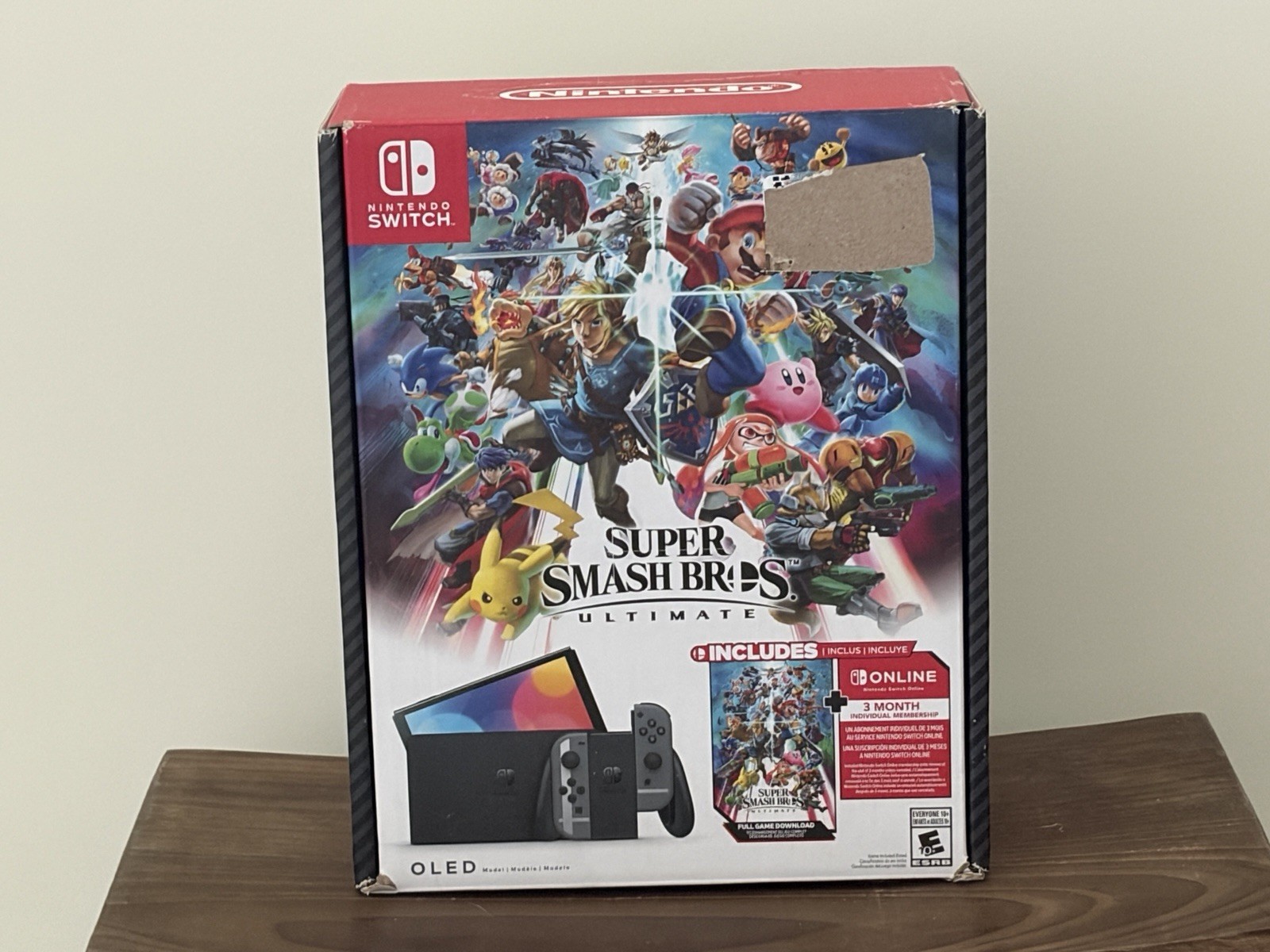 Nintendo Switch Super Smash Bros Bundle OLED Dock Joy-Cons AC Adapter No Console