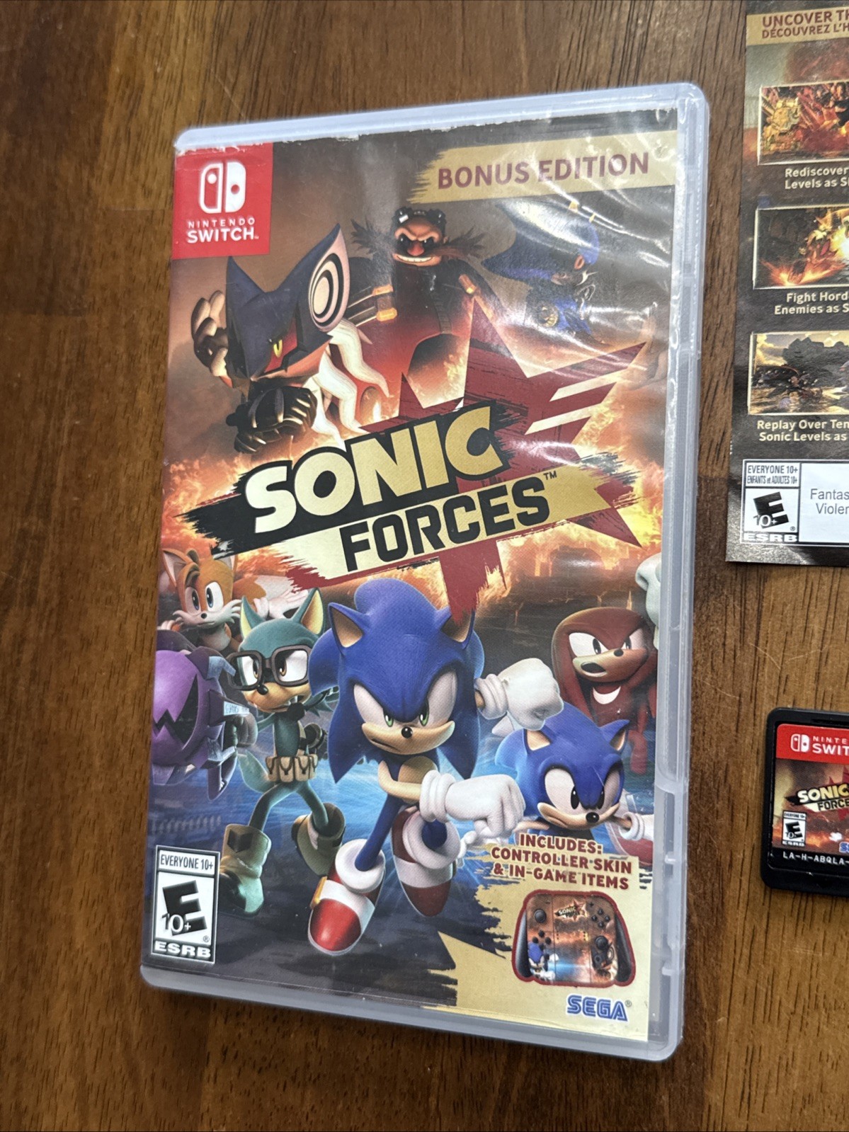 Sonic Forces Bonus Edition (Nintendo Switch) Game & Case Tested