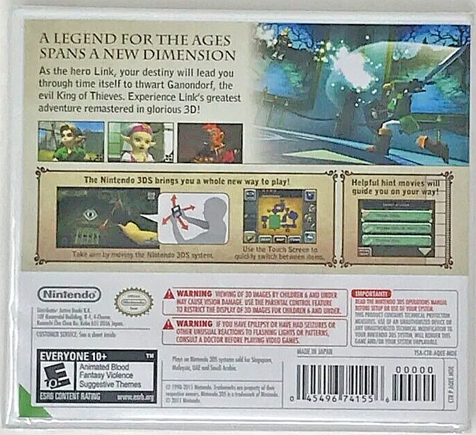 The Legend of Zelda: Ocarina of Time 3D & Majora’s Mask 3D 3DS New Bundle