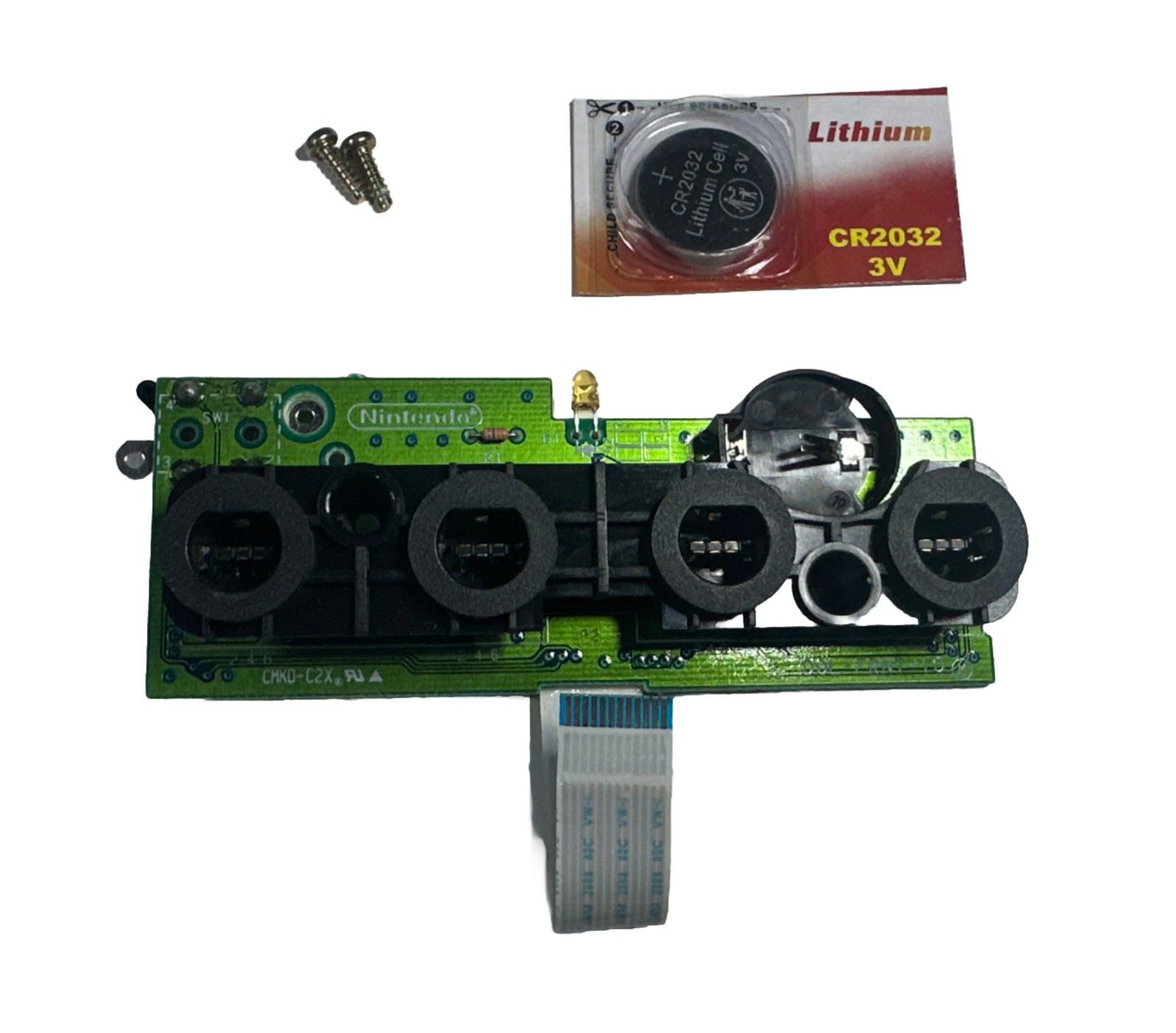Nintendo GameCube OEM Controller Port Assembly with Battery Holder
