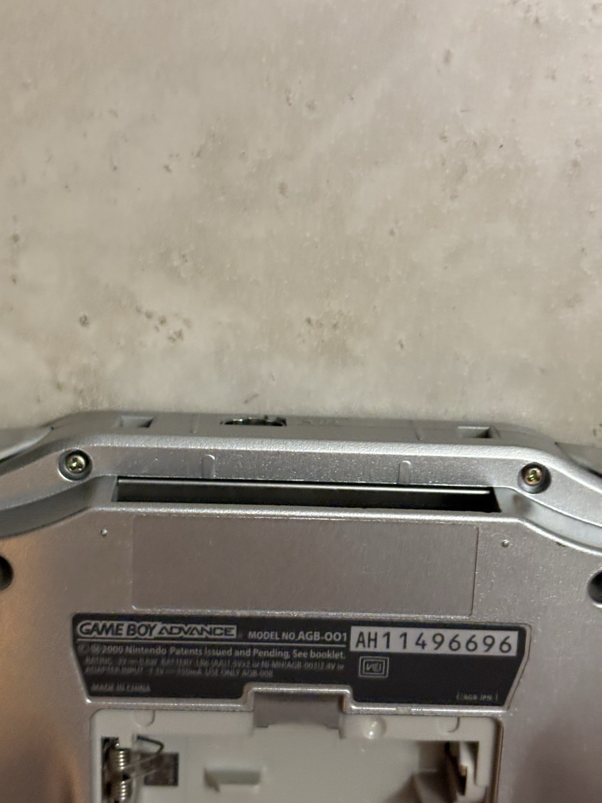 Nintendo Game Boy Advance GBA Console AGB-001 – Silver – GOOD – OEM