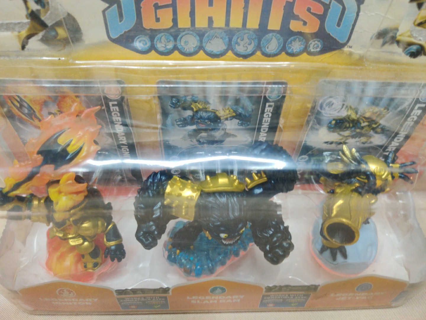 Toys R Us Exclusive Skylanders Giants Legendary Ignitor, Slam Bam & Jet-Vac 3Pk