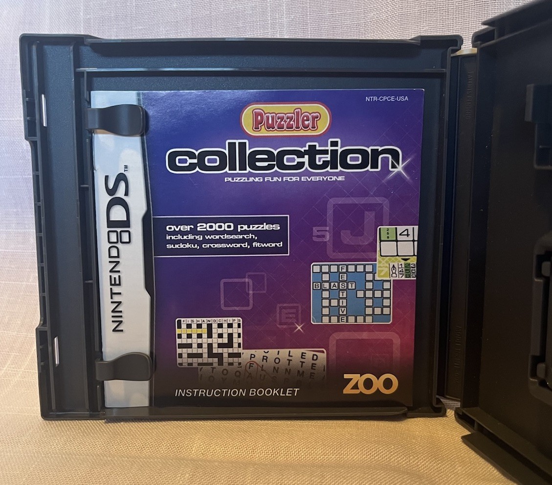 Nintendo DS Game Puzzler Collection Fun for Everyone Wordsearch Sudoku Crossword