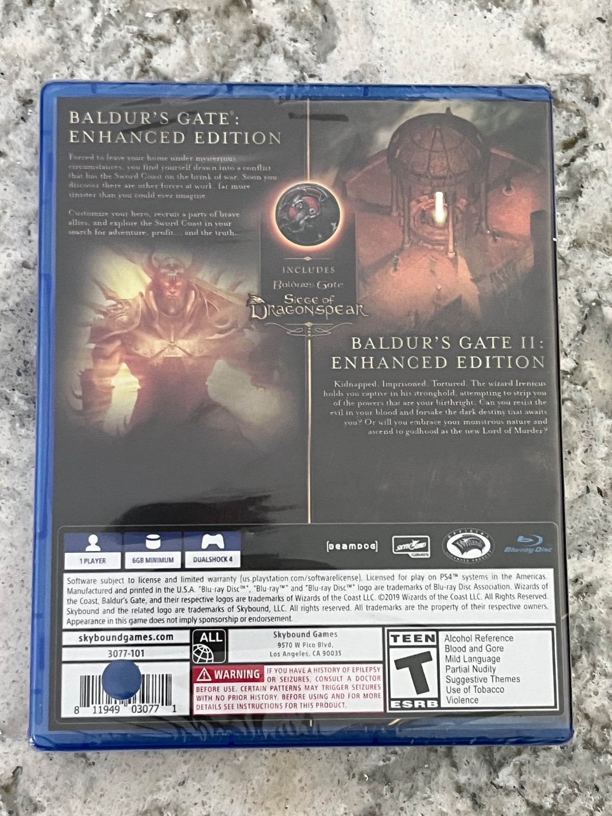 Baldur’s Gate: Enhanced Edition – Sony PlayStation 4 PS4 Promo rr