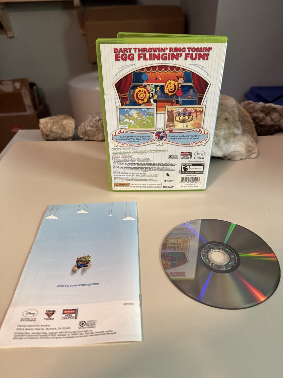 Toy Story Mania (Microsoft Xbox 360, 2012) Tested. CIB. Clean Throughout!