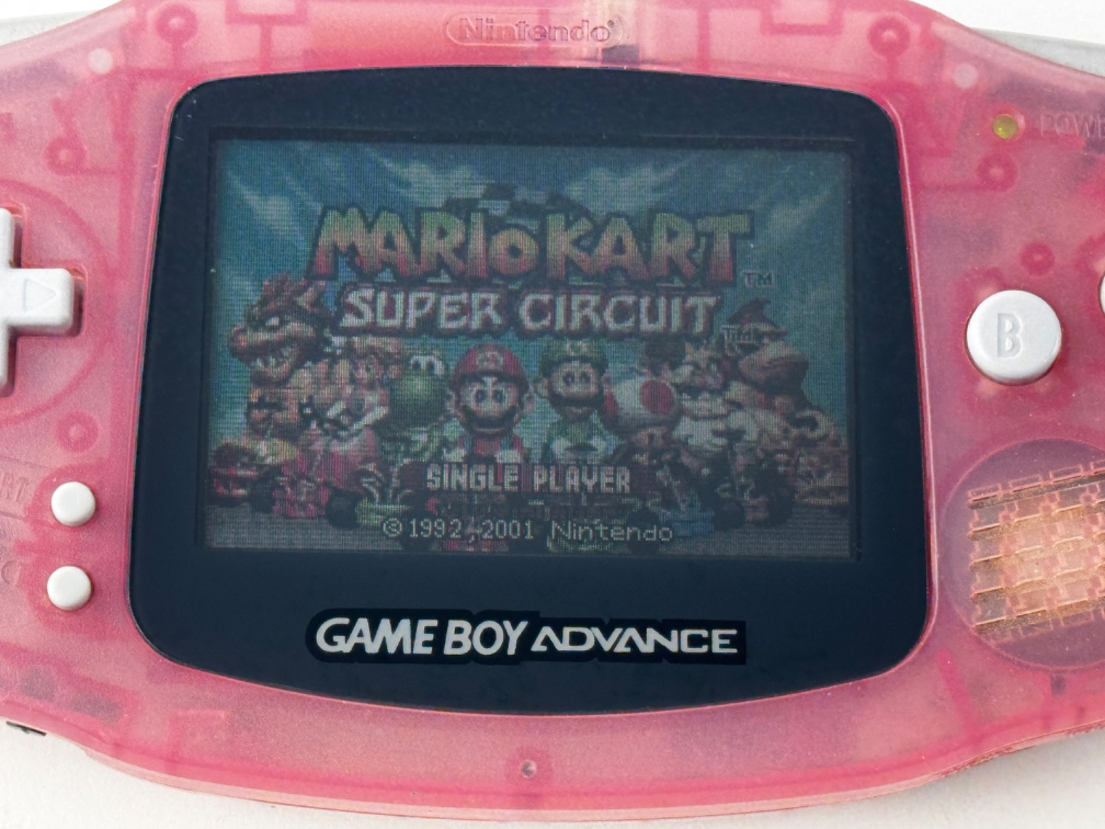 Nintendo Game Boy Advance Fuchsia Pink GBA Console AGB-001 Tested