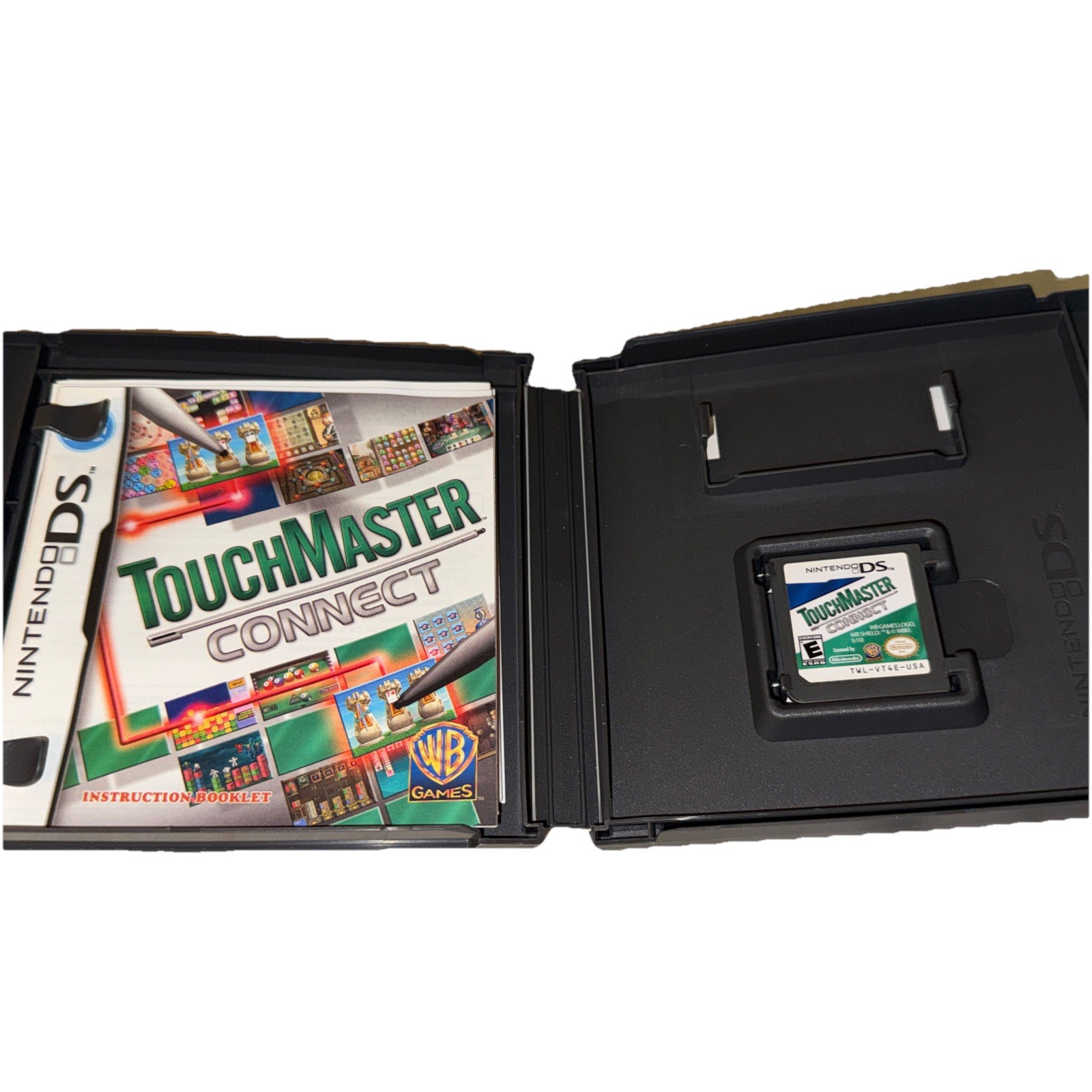 Nintendo DS Game Lot 5 Puzzle Quest Brain Age Flash Focus NYT Crosswords Bundle