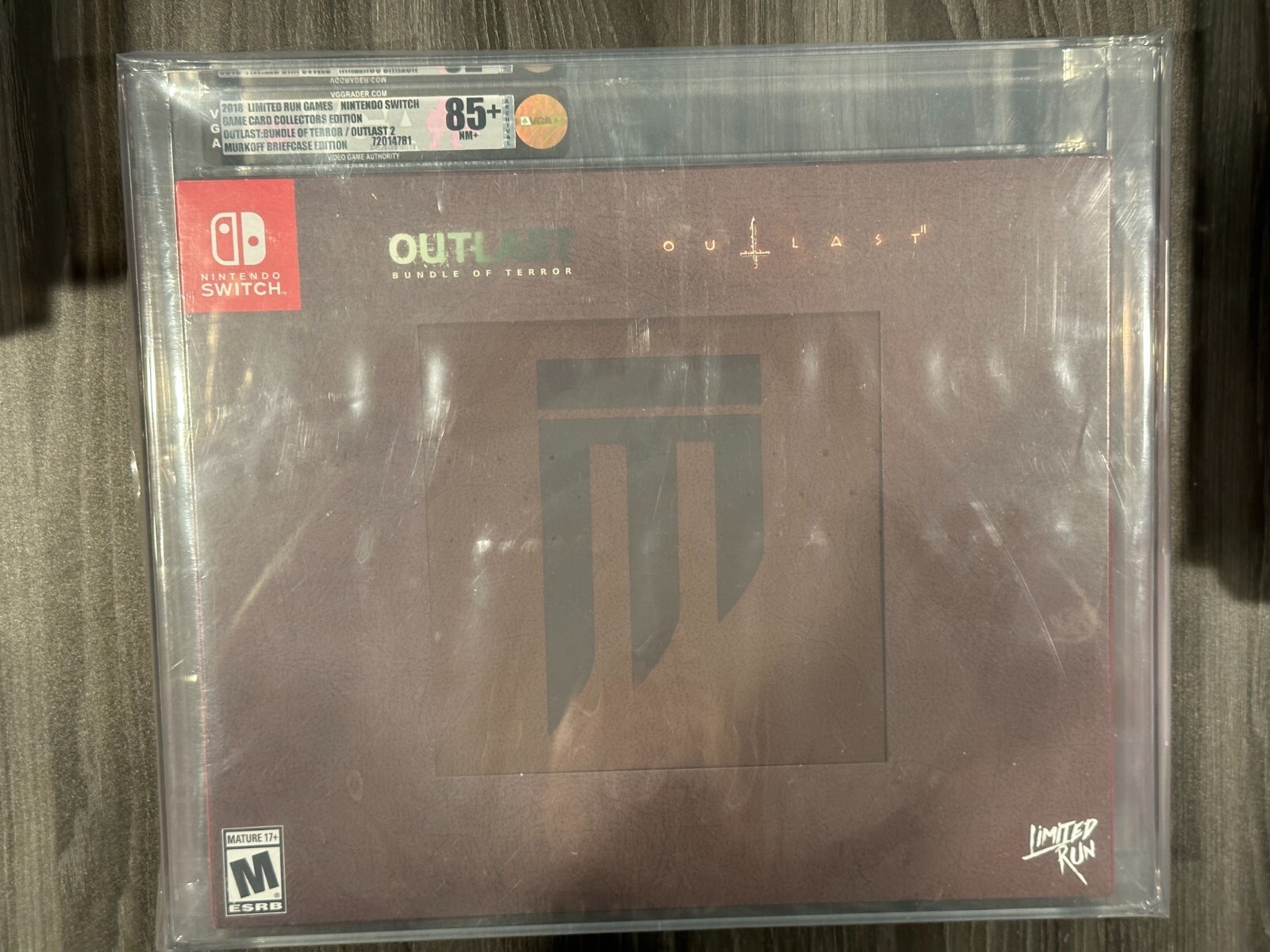 Outlast Bundle of Terror Murkoff Briefcase Nintendo Switch Sealed GRADED VGA 85+