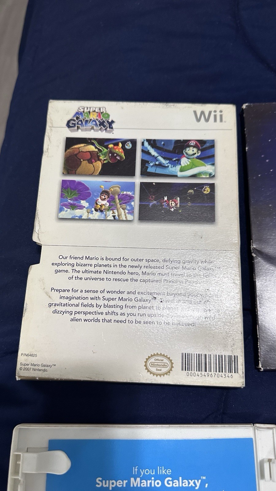 Super Mario Galaxy Nintendo Wii W/ Commemorative Launch Coin