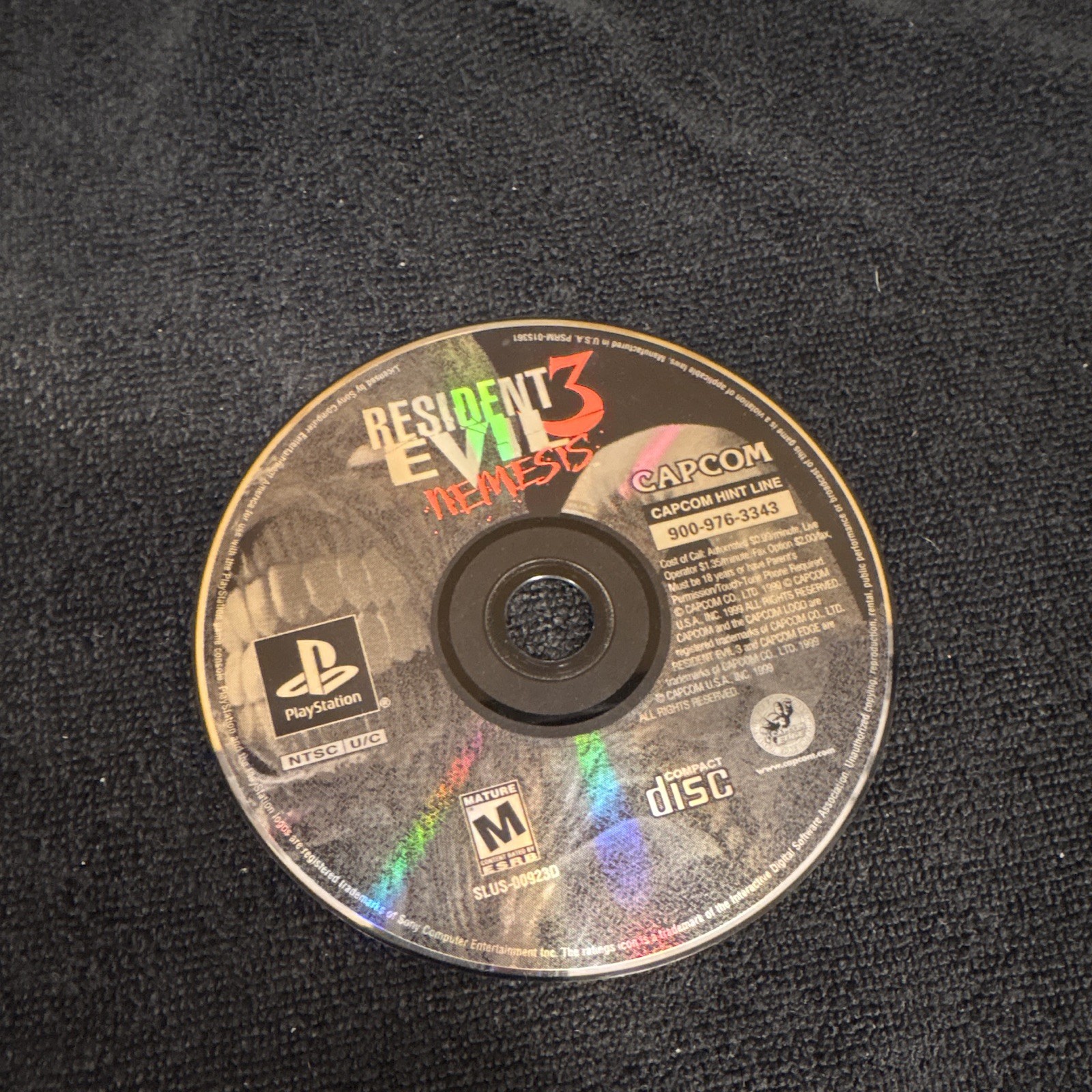 Capcom Resident Evil 3: Nemesis Sony PlayStation 1 w/ Case Demo NTSC-U/C