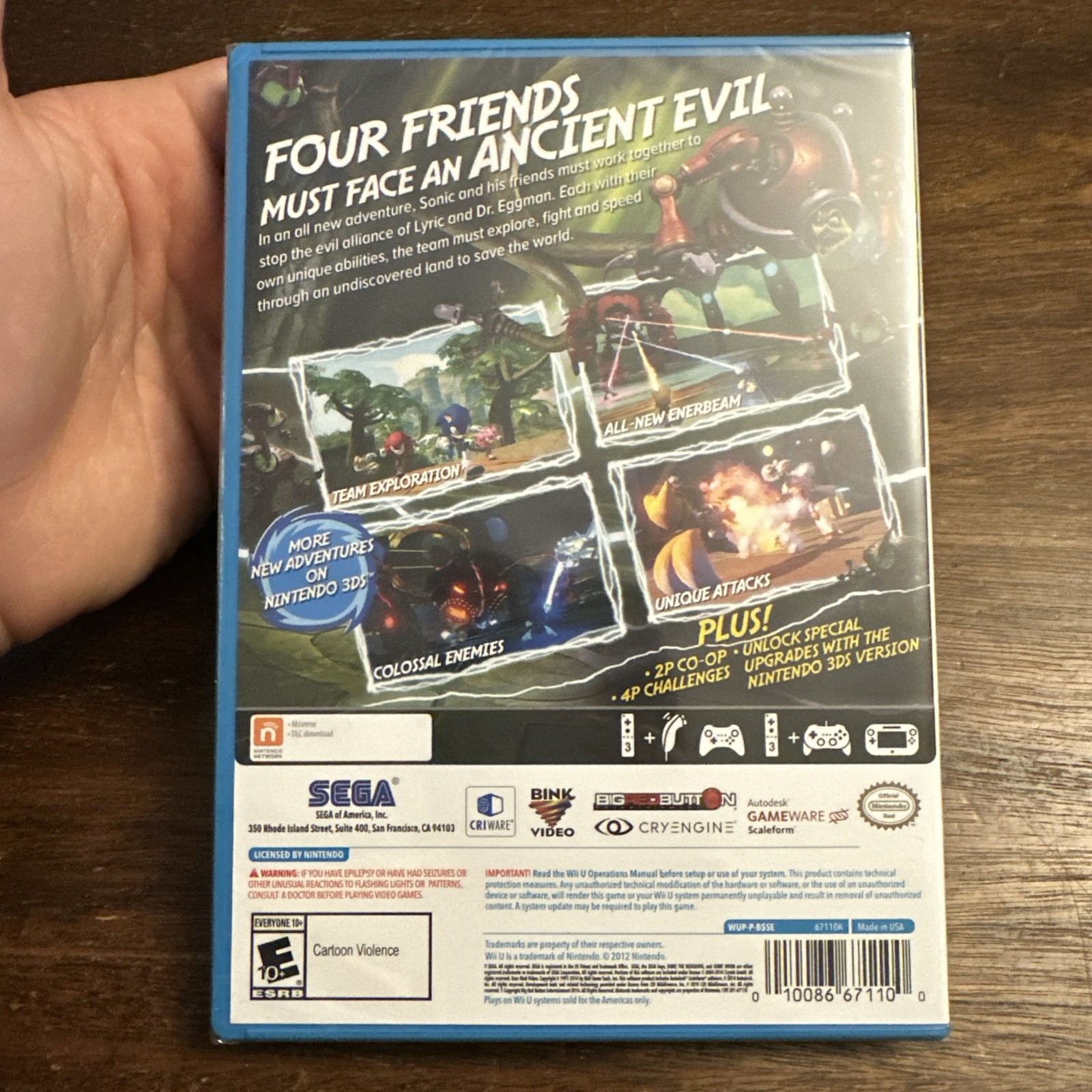 Sonic Boom: Rise of Lyric (Nintendo Wii U) Brand New – Factory Sealed