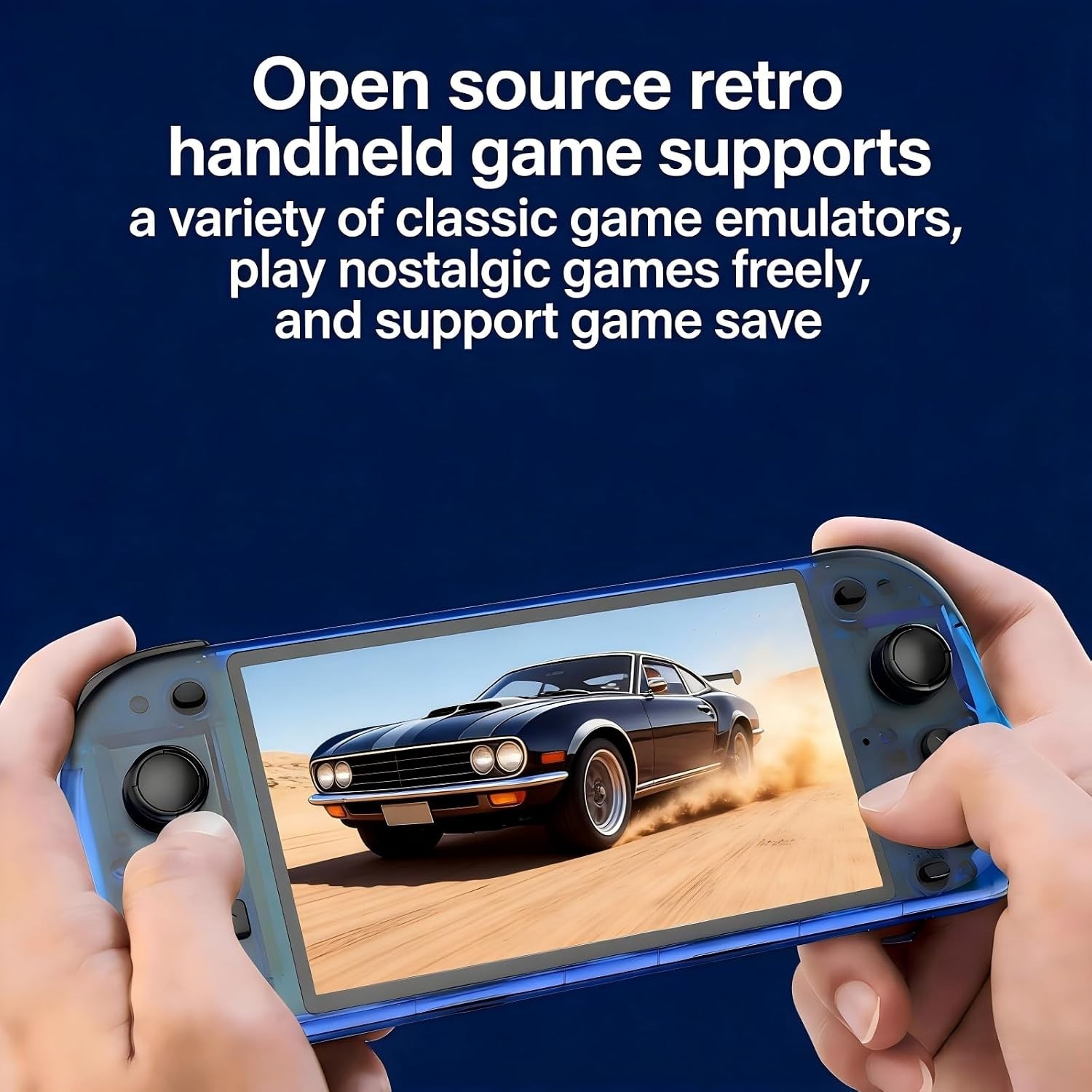 Enjoy 15,000+ Games with R50s Retro Handheld Console: 5.1” IPS, Stylish Design