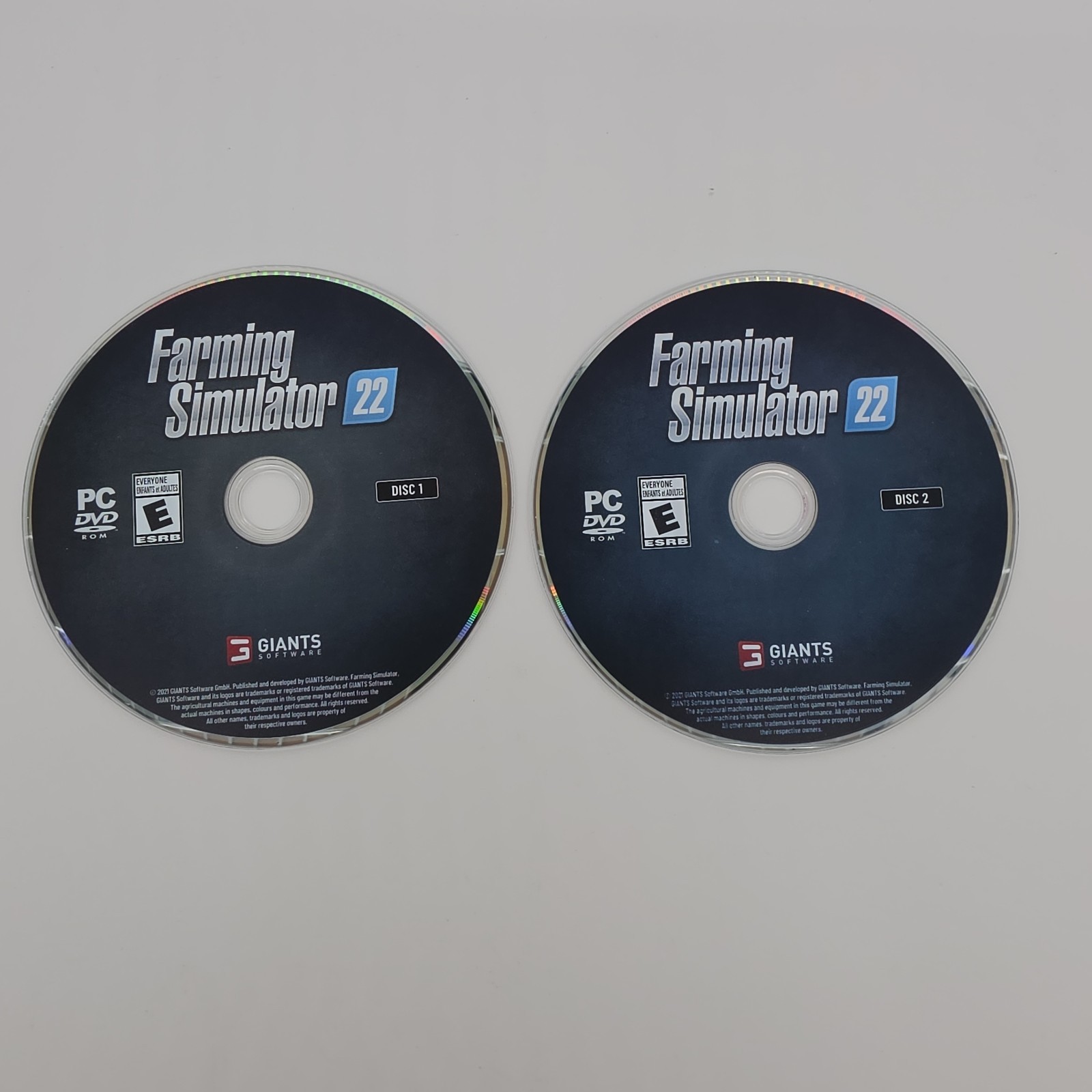 Farming Simulator 22 PC DVD Game 2021 Used + Key w/Manual and 2 Discs