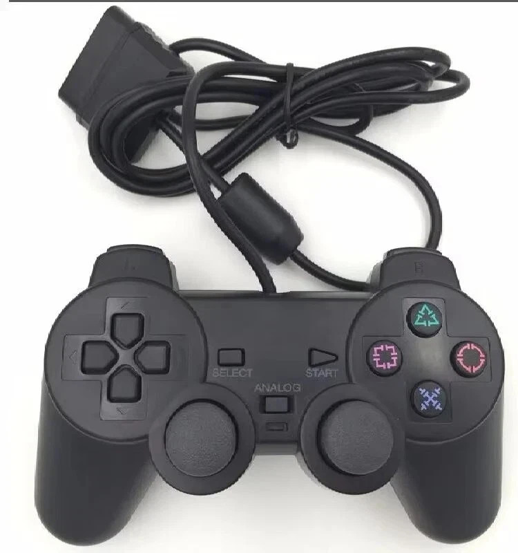 Wired PS2 Game Controller Dual Shock Vibration Joystick for PlayStation 1PCS