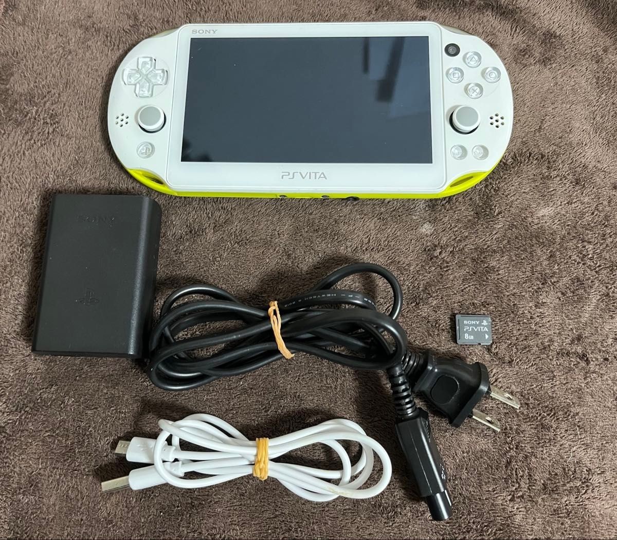 Excellent PS Vita PCH-2000 Lime Green White Tested