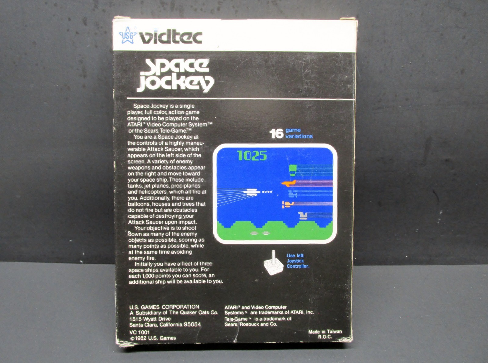 Space Jockey, Atari 2600, Vidtec / U.S. Games 1982, CIB, Tested