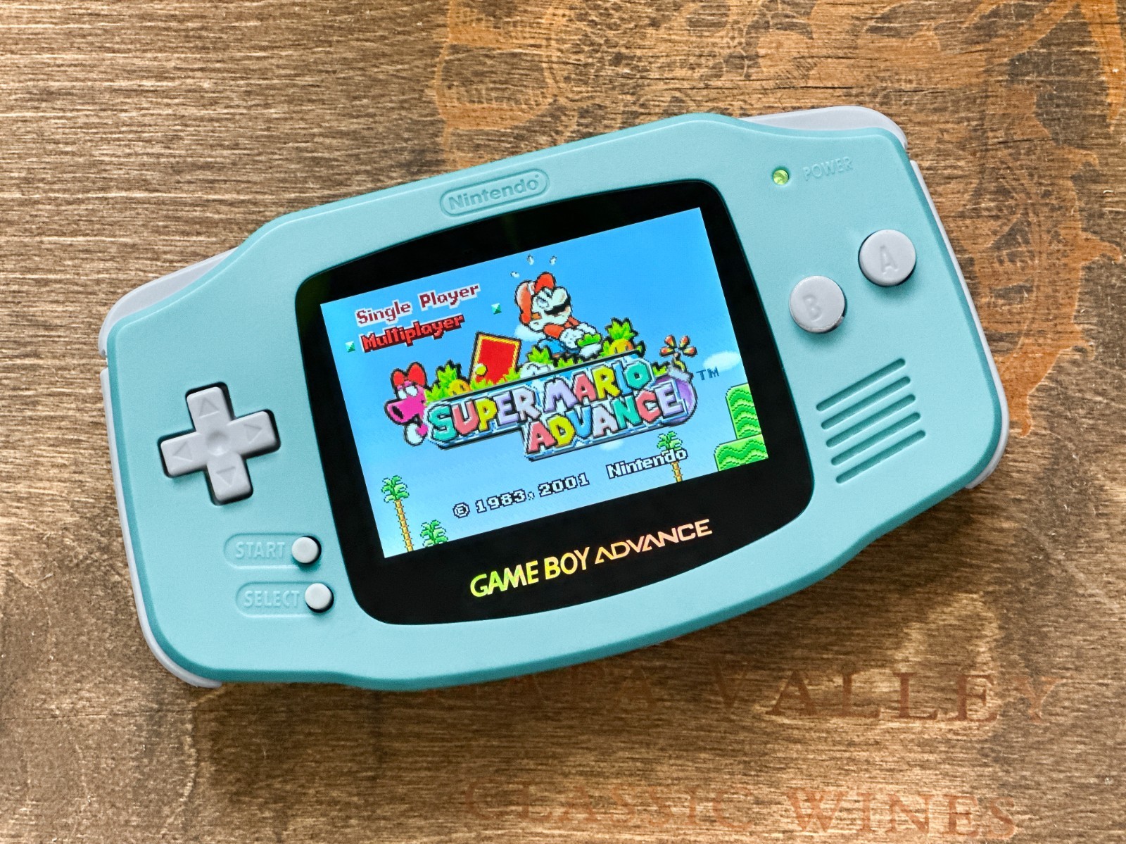 Nintendo GBA Game Boy Advance LIGHT BLUE System V5 IPS LCD PICK YOUR BUTTONS